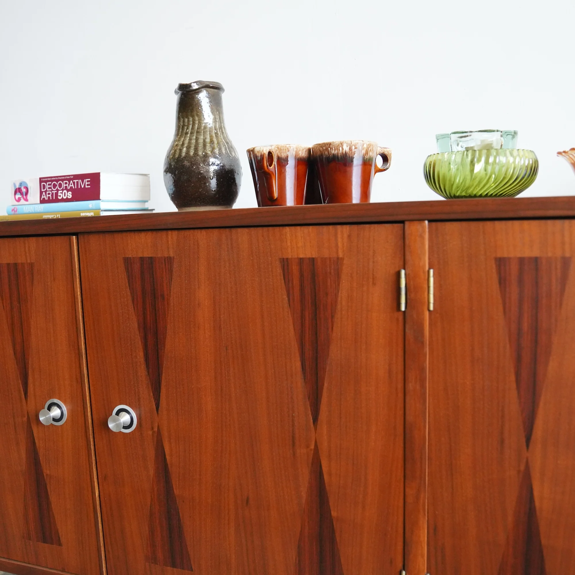 1960s Mid-Century Rosewood and Walnut Credenza by Stanley - Image 7