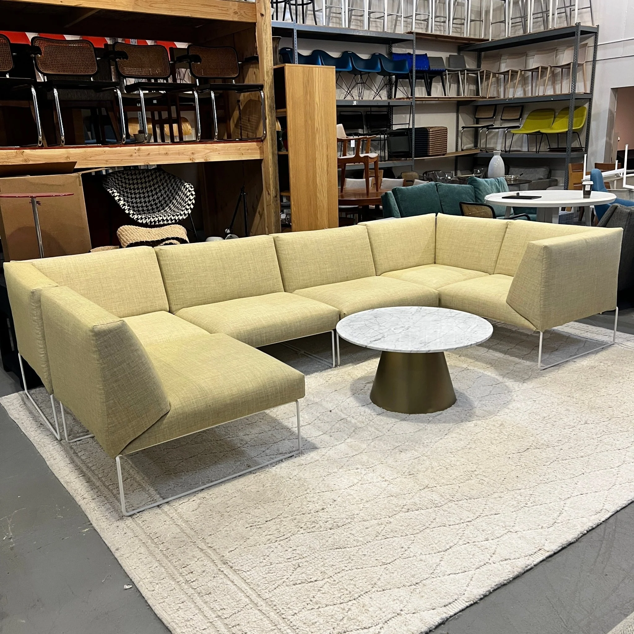 Andreu World 5 Piece Modular Siesta sectional sofa