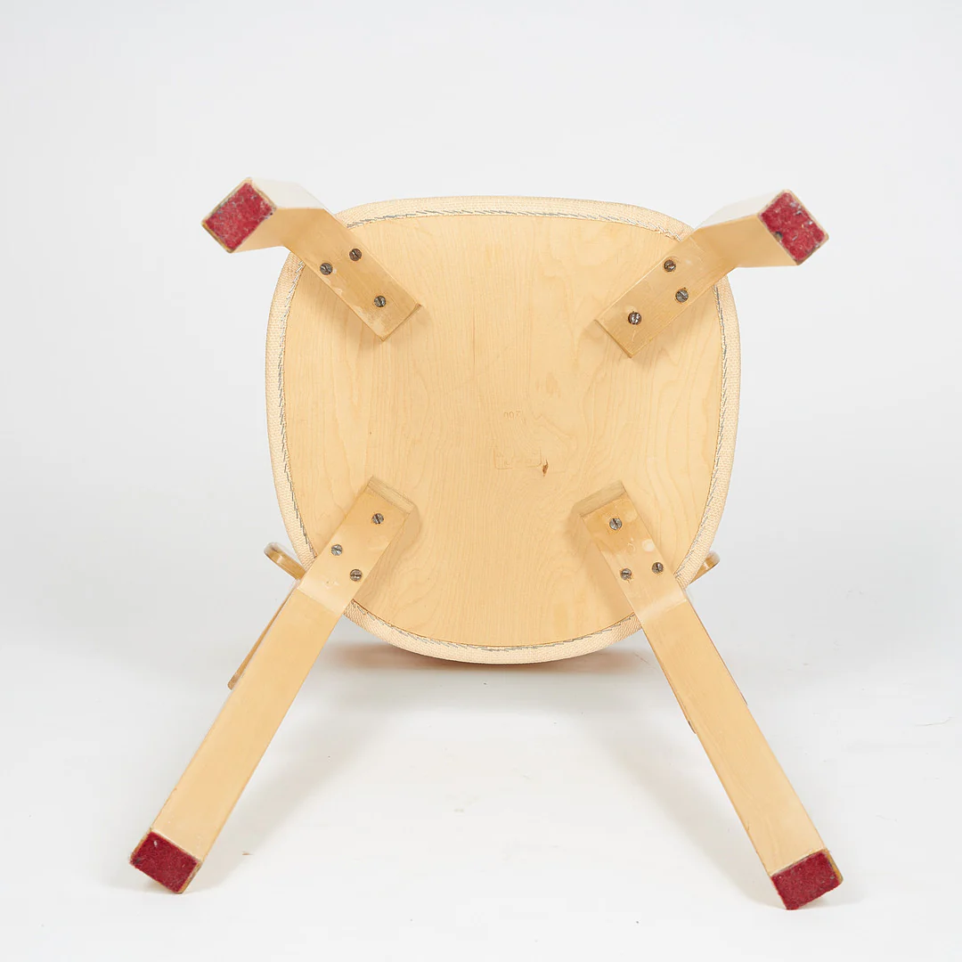 Authentic! ALVAR AALTO Dining Table & 4 upholstered chairs for Artek. - Image 5