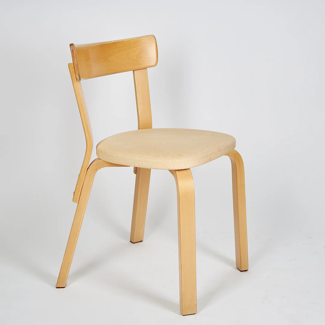 Authentic! ALVAR AALTO Dining Table & 4 upholstered chairs for Artek. - Image 7