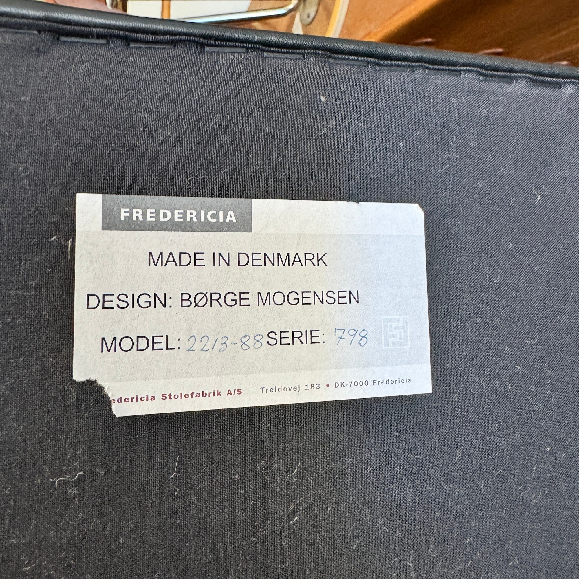 Authentic! Borge Mogensen 2213 Leather Three Seater sofa by Fredericia - Image 7
