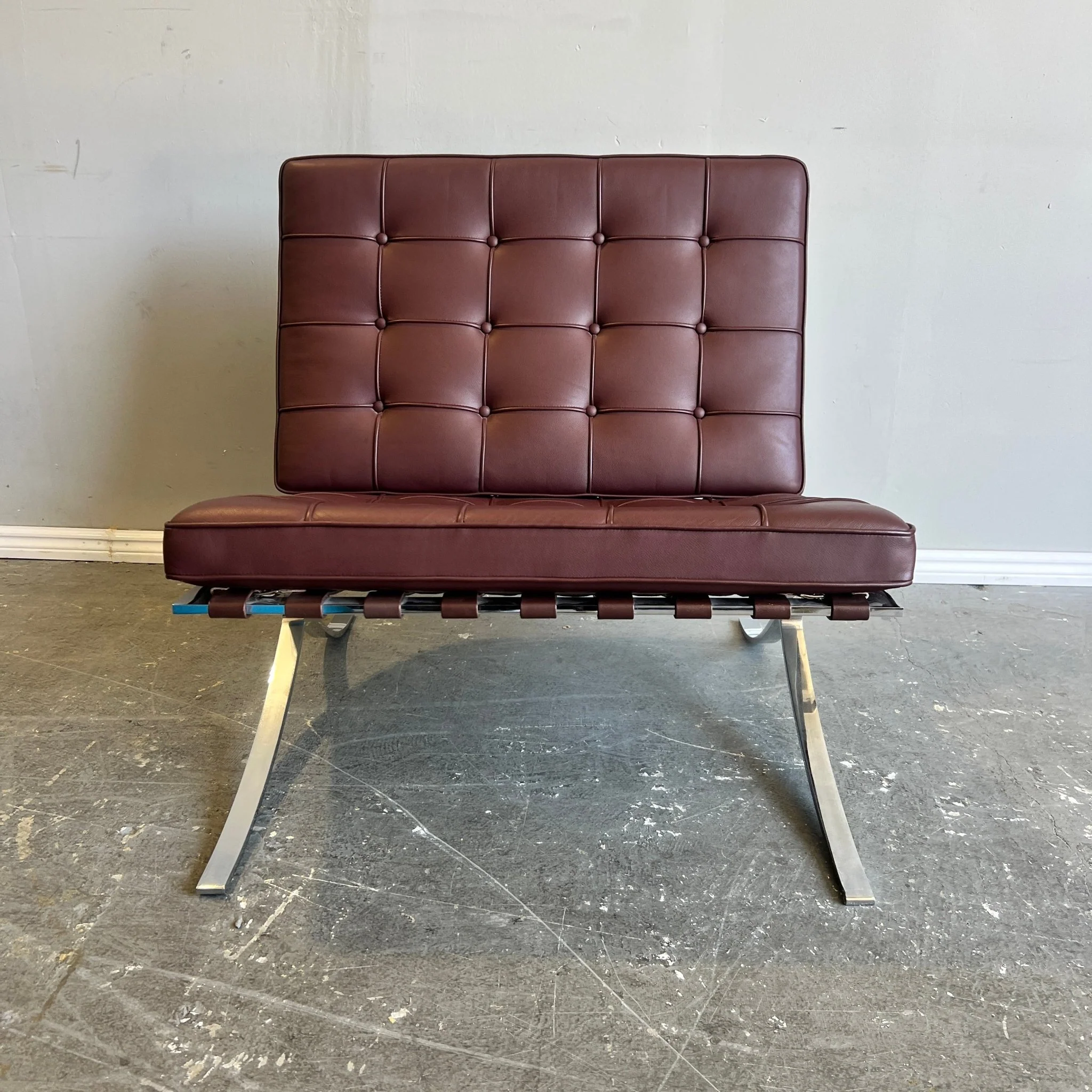 Authentic! Knoll Mies Van Der Rohe iconic Barcelona chair and Ottoman - Image 7
