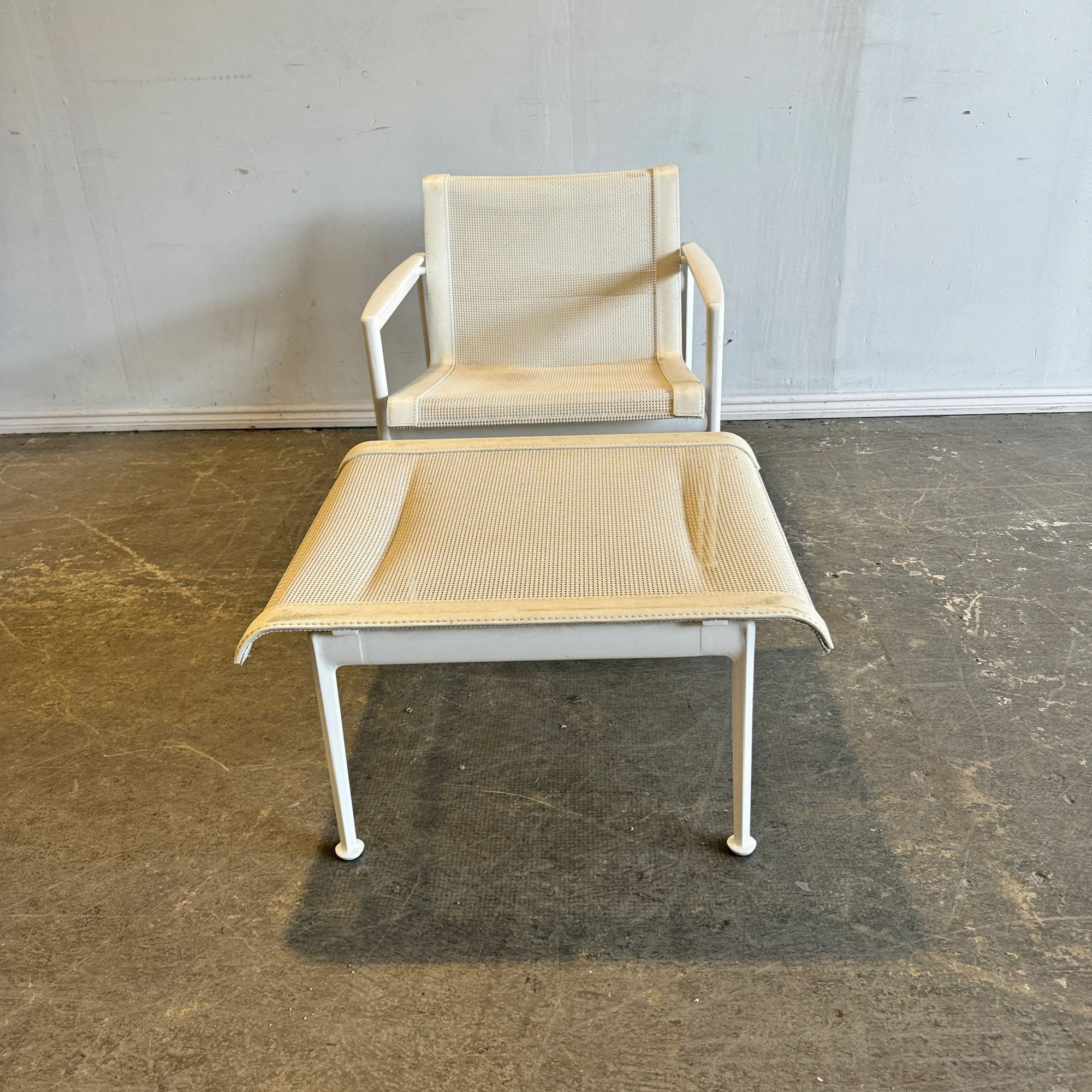 Authentic! Knoll Richard Schultz Two outdoor lounge chair and Ottoman - Image 9