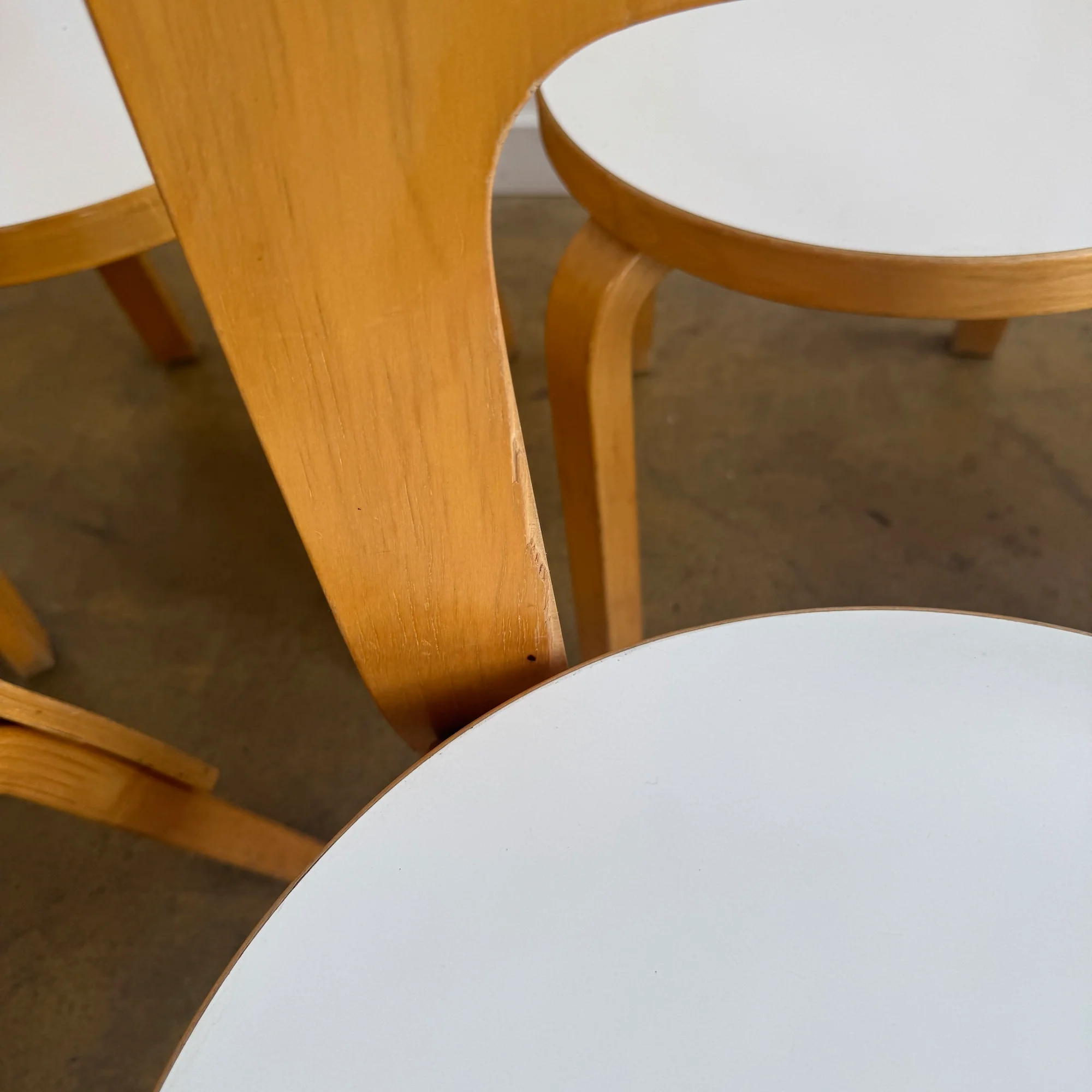 Authentic! Vintage Artek "Set of 6" Aalto Chair 66 - Image 7