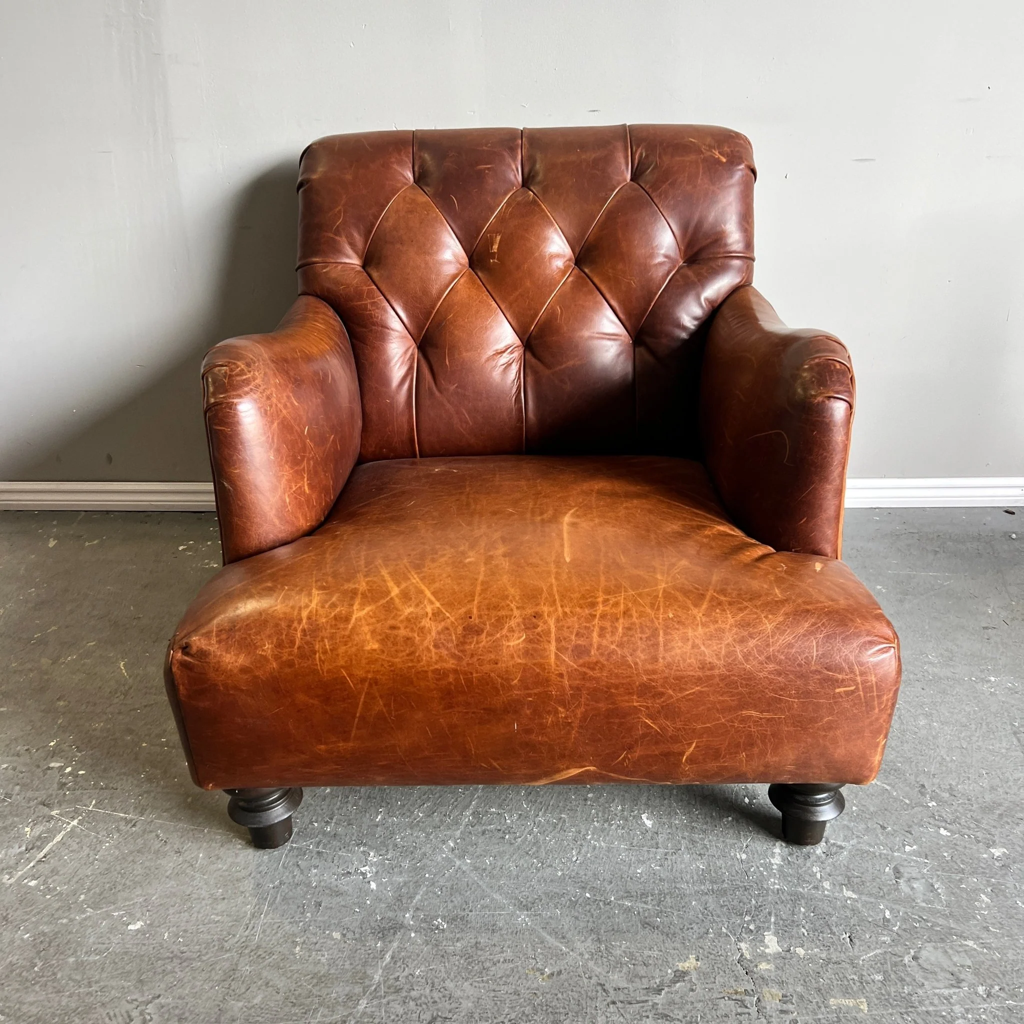 Cisco Home Acacia Leather Chair lounge chair - Image 2