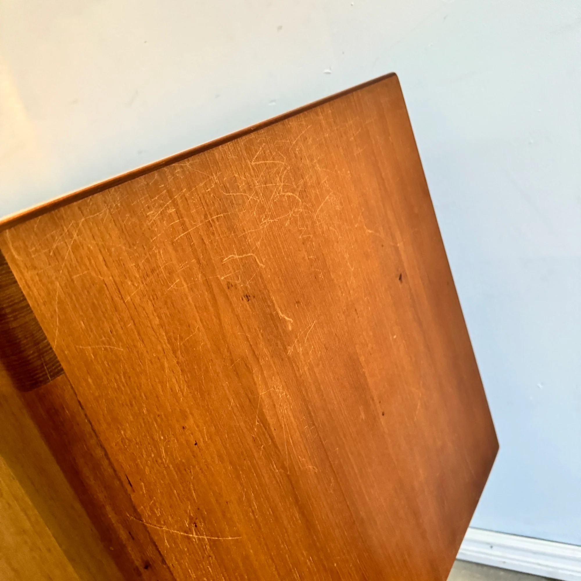 Danish Bernhard Pedersen Teak Tambour Door Long Credenza - Image 11