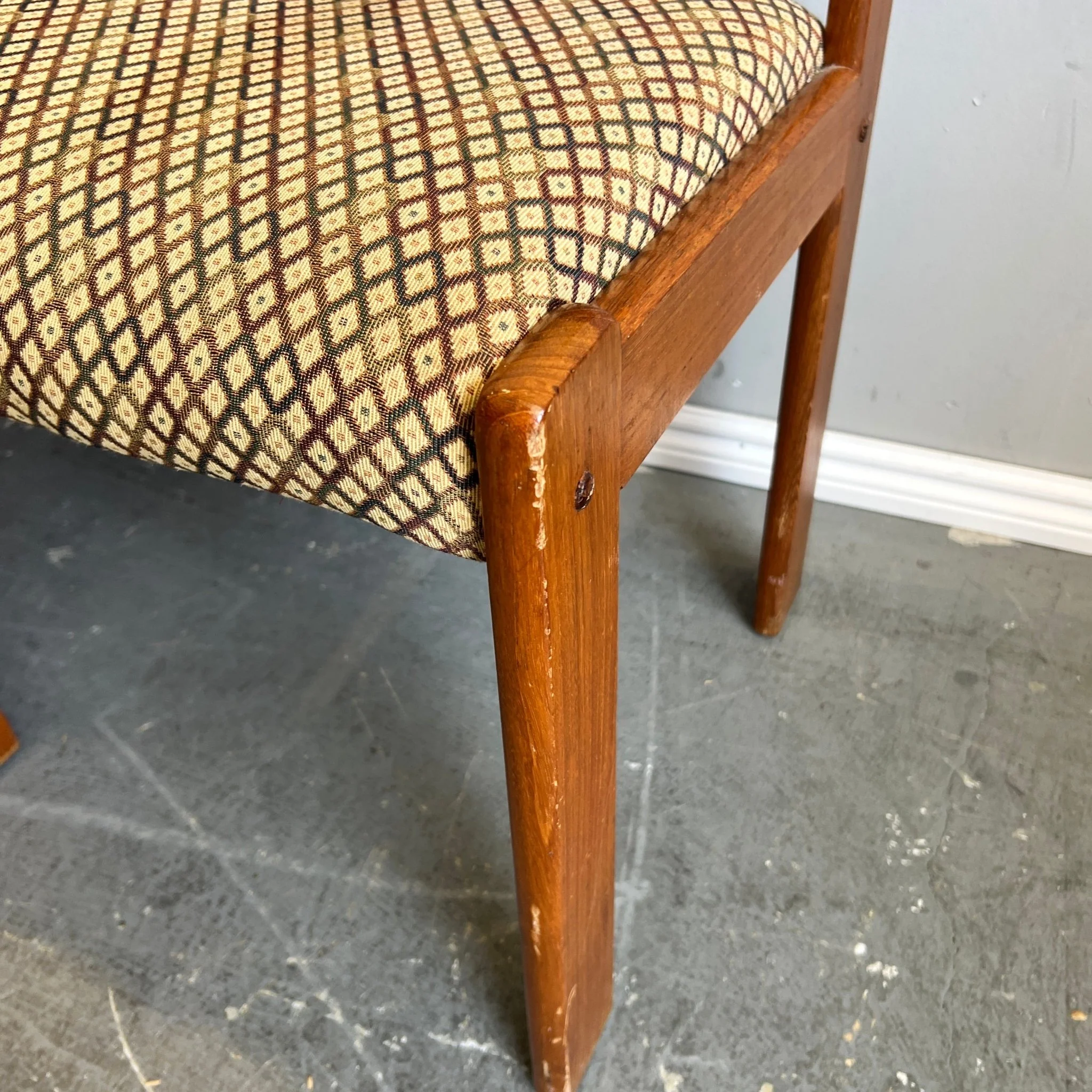 Danish Farso Stolefabrik set of 4 teak wood dining chairs - Image 5