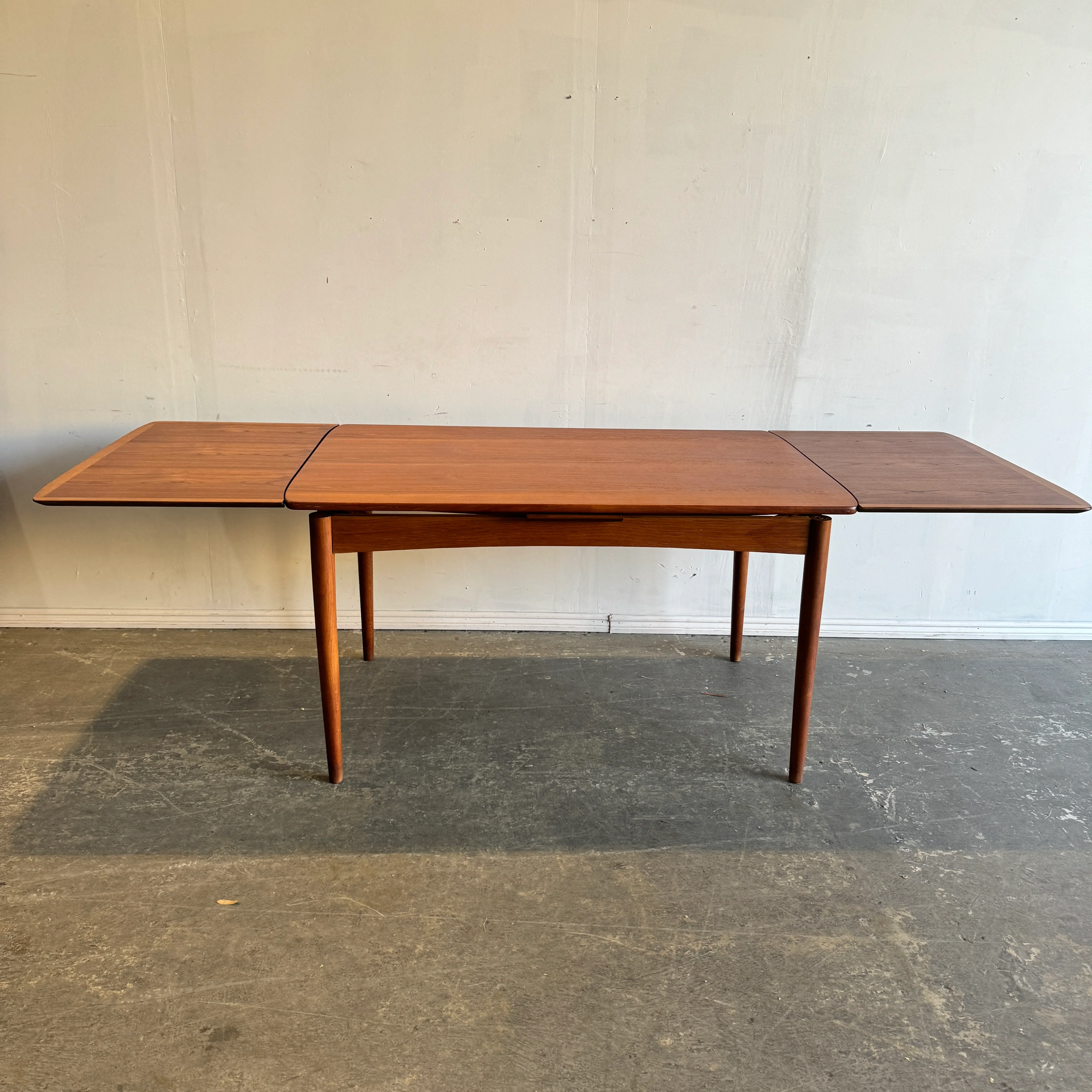 Danish Modern Arne Vodder Style Teak Dining Table