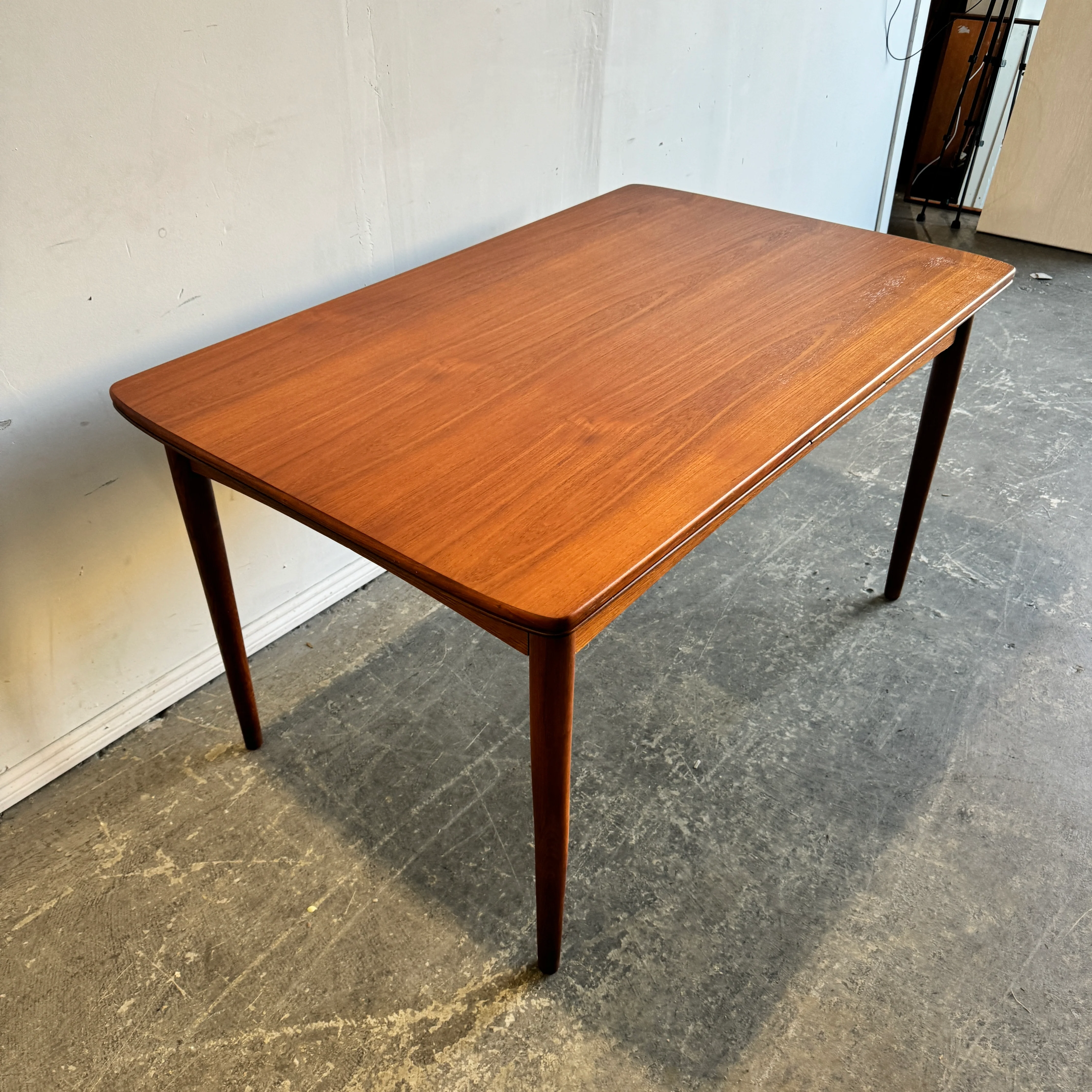 Danish Modern Arne Vodder Style Teak Dining Table - Image 3