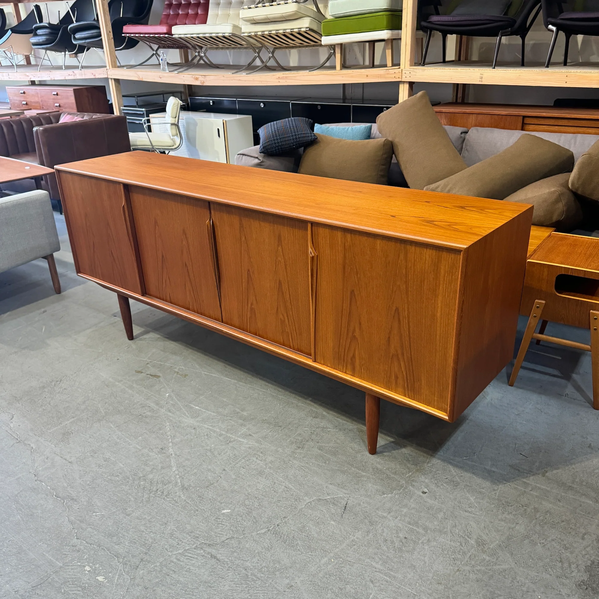 Danish Modern Axel Christiansen Teak Long Credenza for Aco Møbler - Image 3
