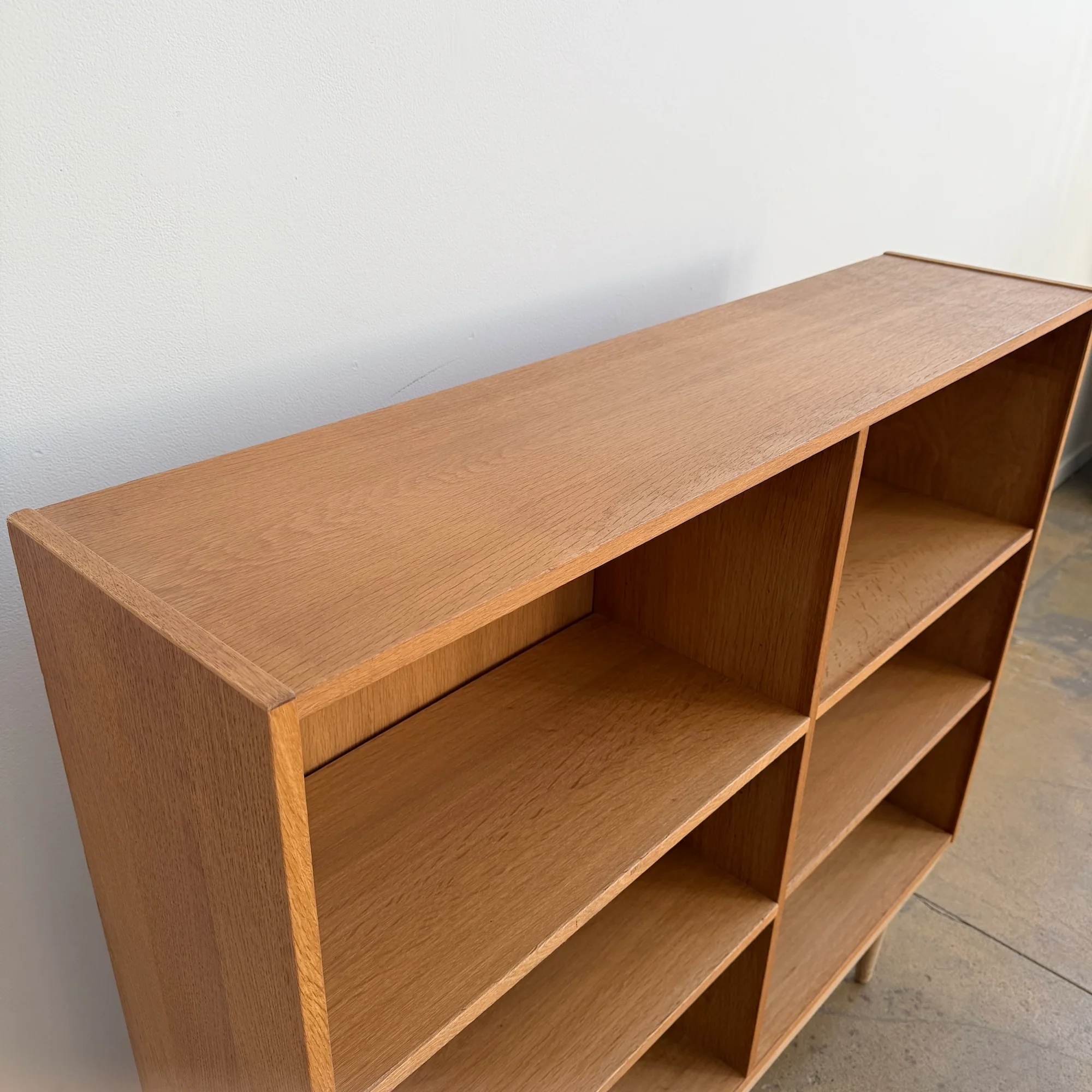 Danish Modern Børge Mogensen Style Oak Double Bookshelf - Image 4