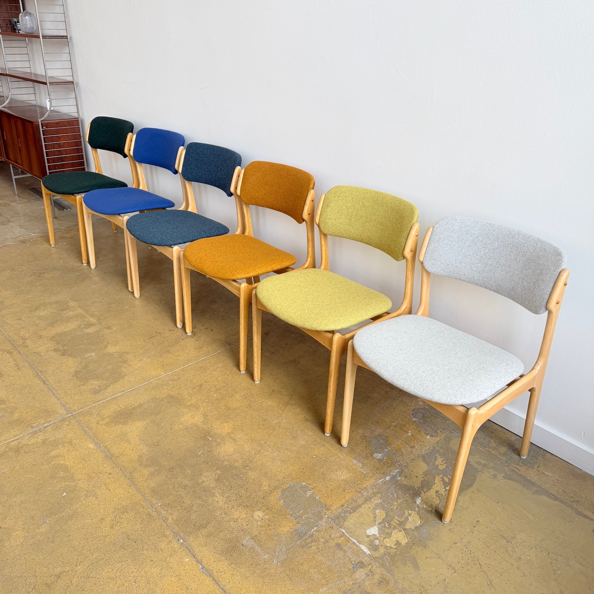 Danish Modern Erik Buch Model 49 Oakwood Dining chairs - Image 3