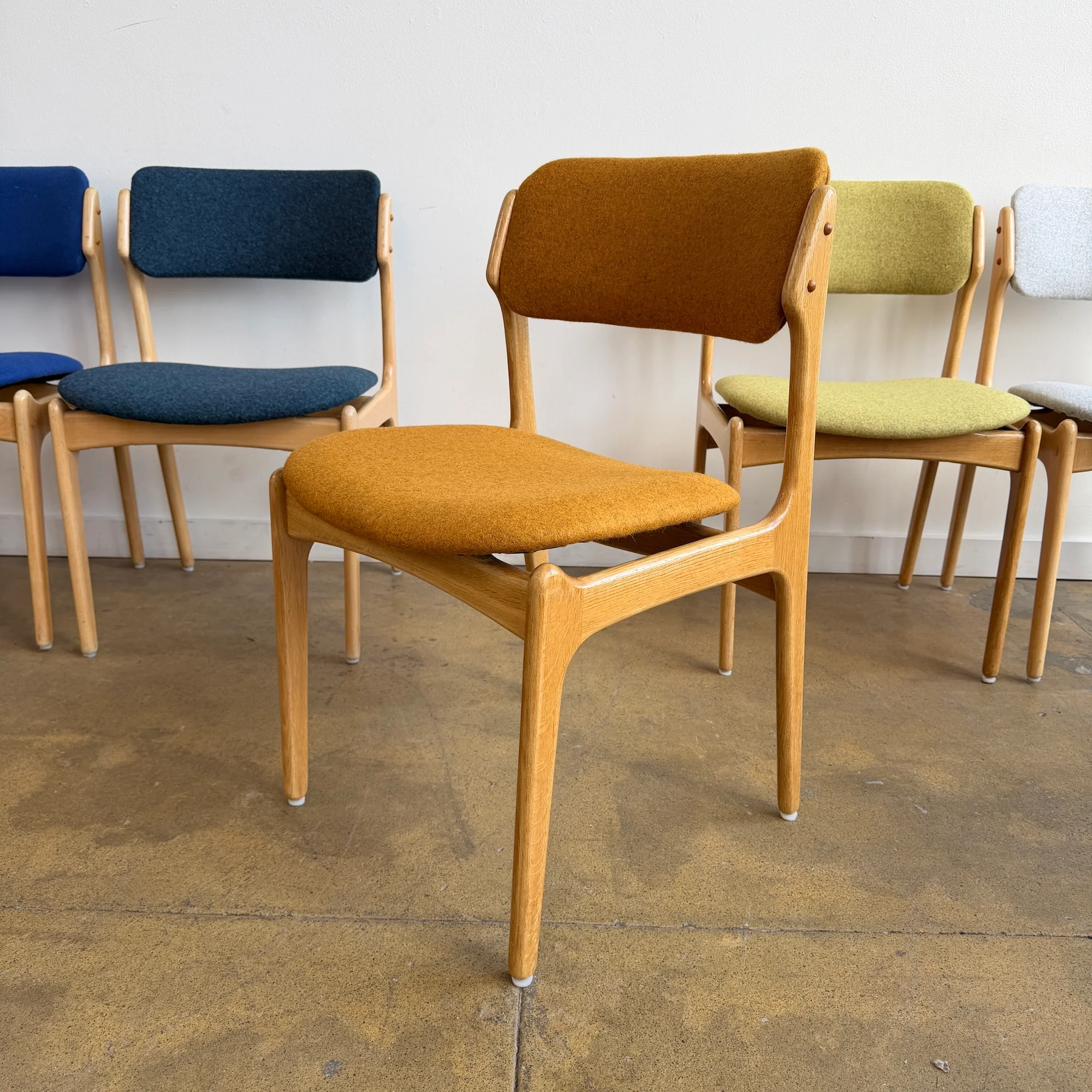 Danish Modern Erik Buch Model 49 Oakwood Dining chairs - Image 4