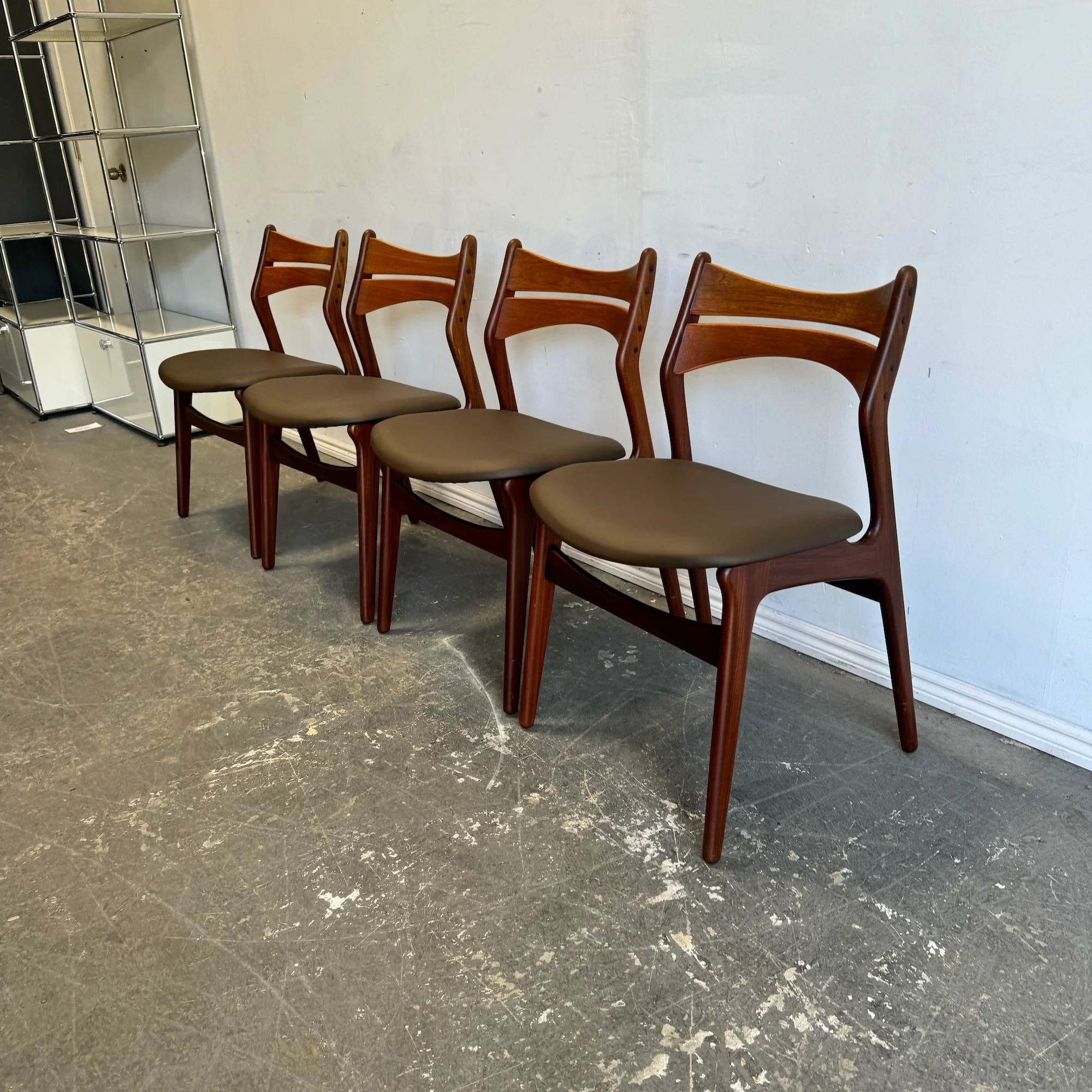 Danish Modern Erik Buch Set of 4 Model 310 Teak dining chairs - Image 2