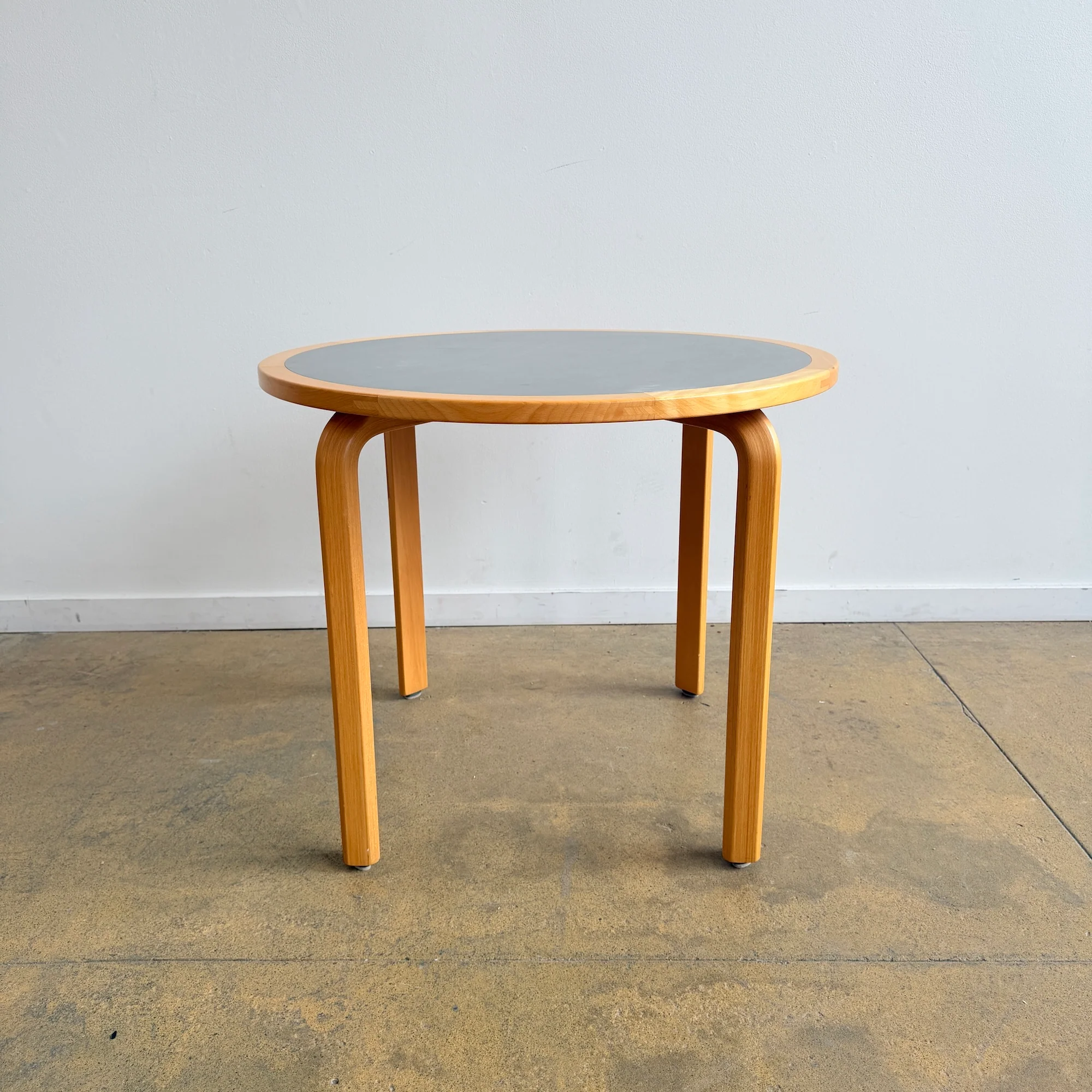 Danish Modern Faarstrup Round Beech Wood Dining Table