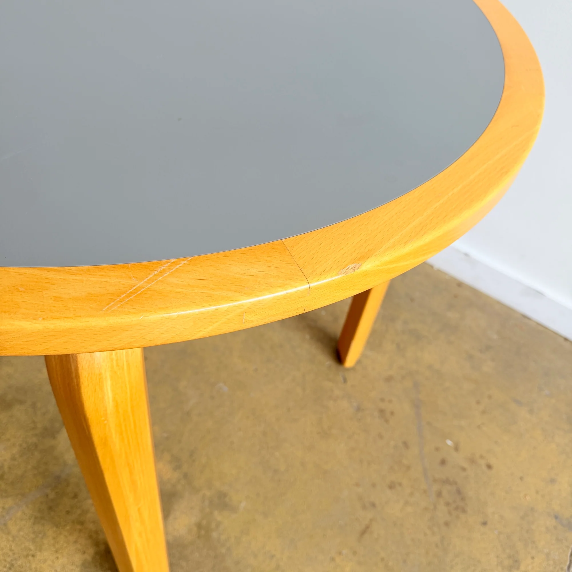 Danish Modern Faarstrup Round Beech Wood Dining Table - Image 5