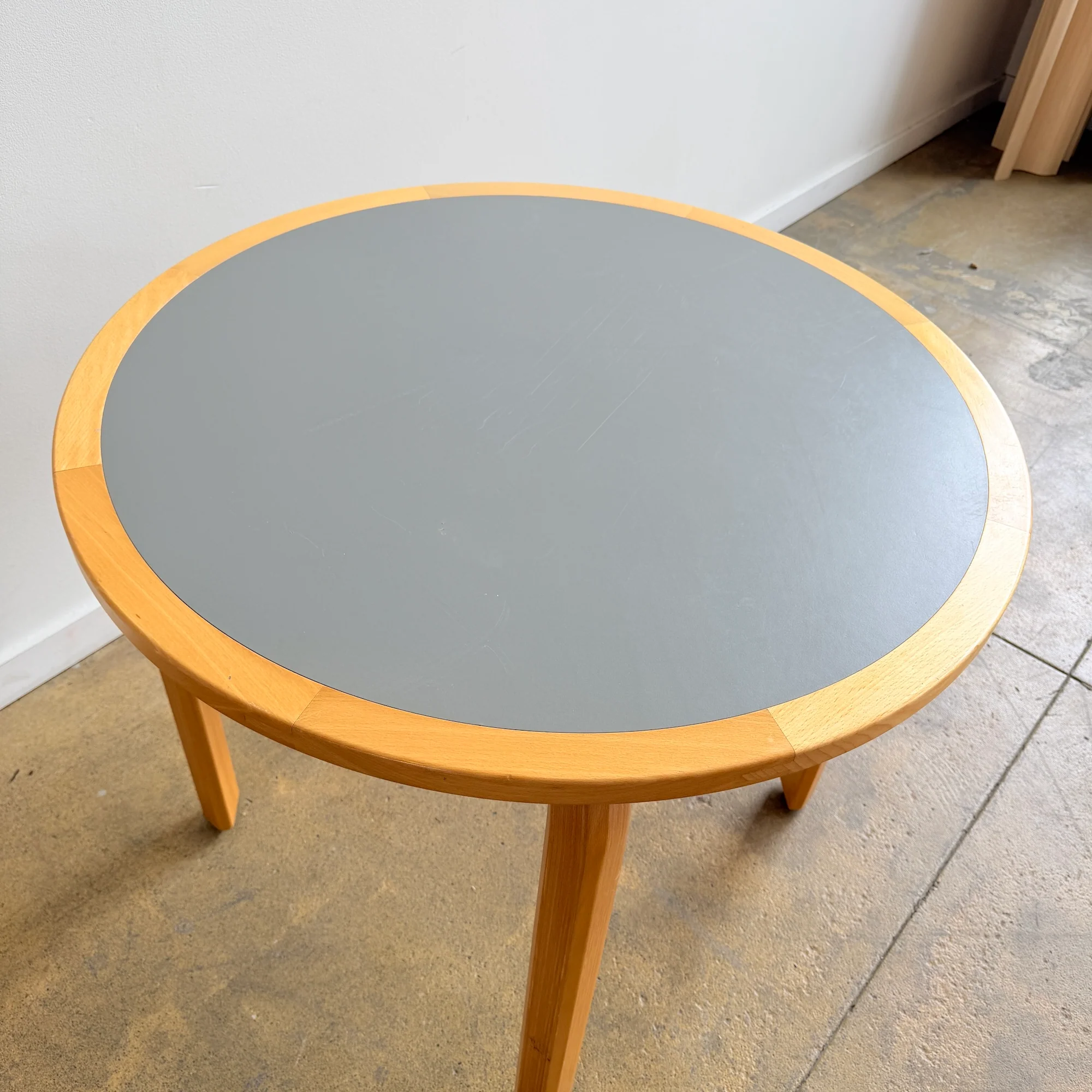 Danish Modern Faarstrup Round Beech Wood Dining Table - Image 6