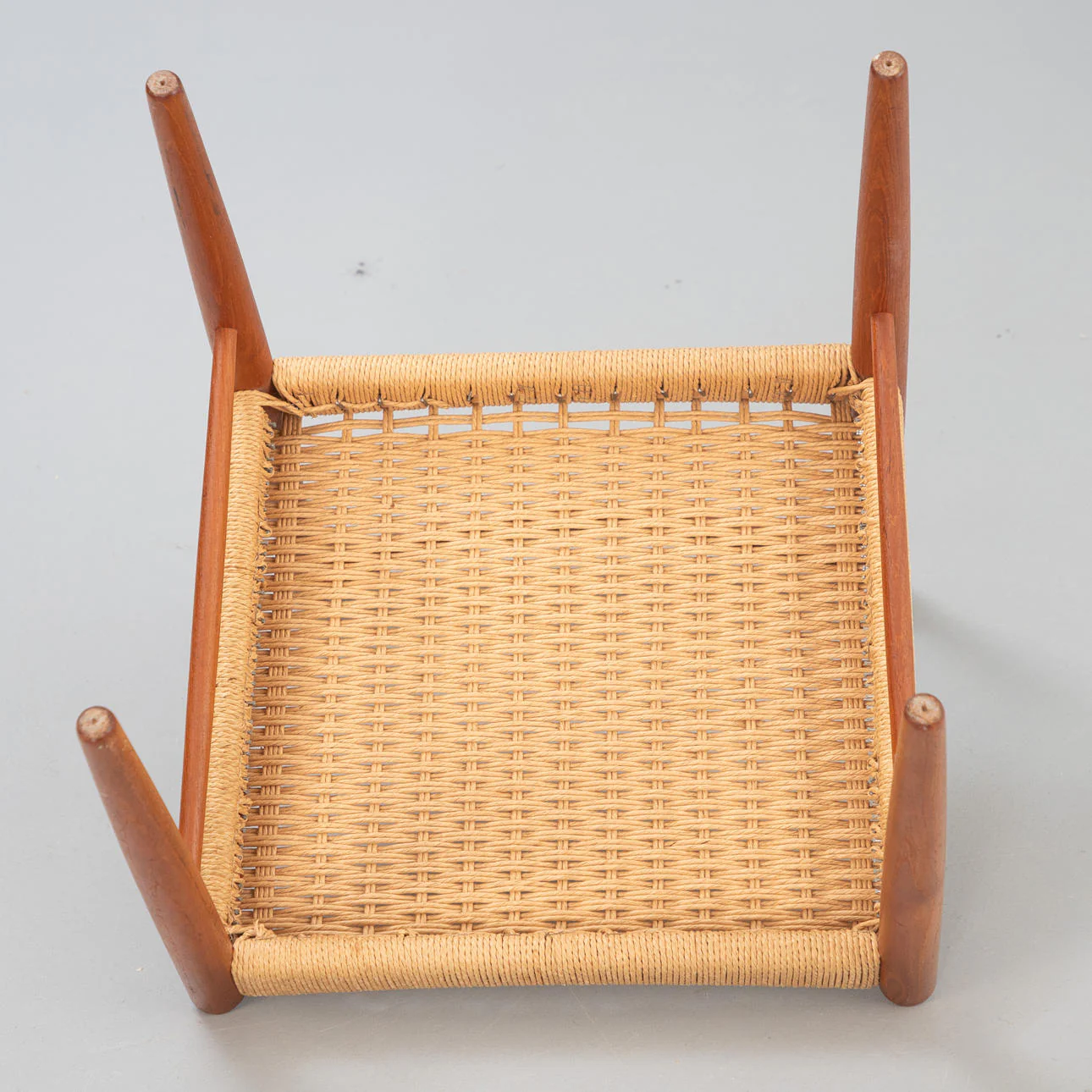 Danish Modern H.W. Klein Set of 4 for Bramin Paper Cord Dining Chairs, 1960s - Image 5