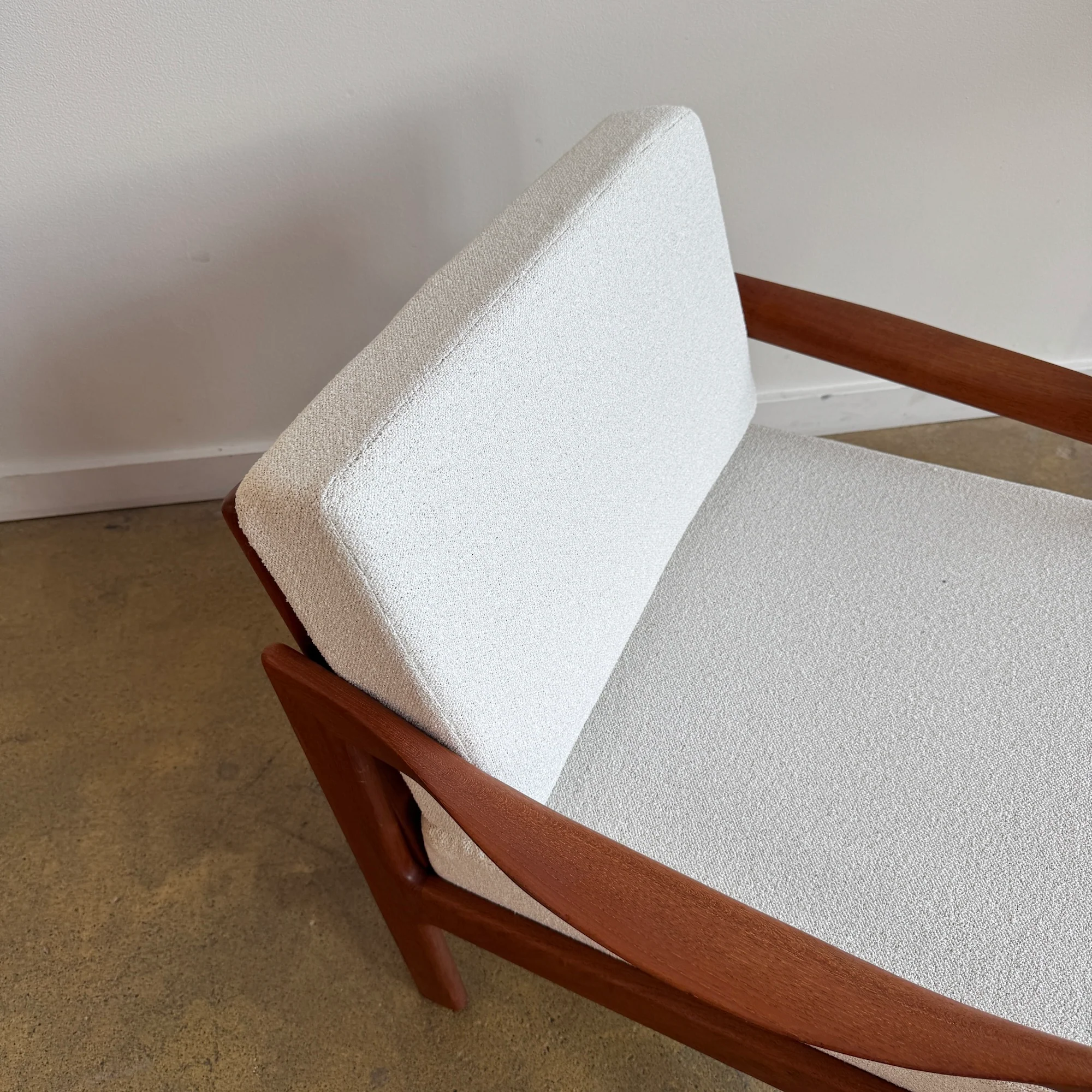Danish Modern Illum Wikkelsø Teak Sculpture Lounge Chair by Niels Eilersen - Image 7