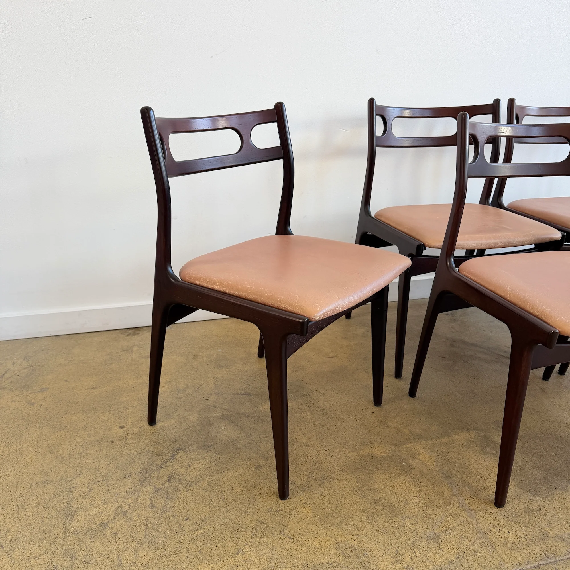 Danish Modern Johannes Andersen Model 138 Rosewood Chairs by Uldum Møbelfabrik (Free Upholstery) - Image 3