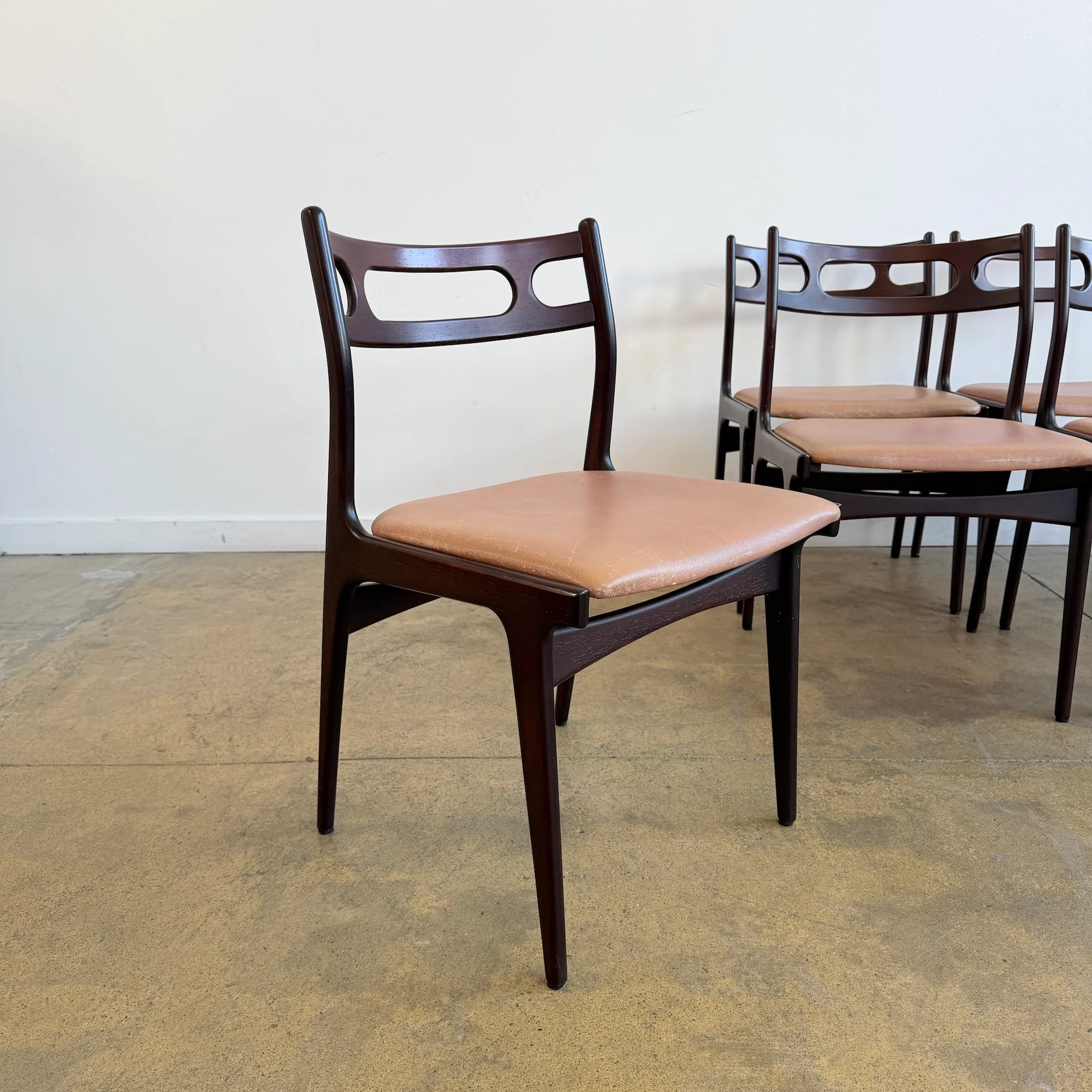 Danish Modern Johannes Andersen Model 138 Rosewood Chairs by Uldum Møbelfabrik (Free Upholstery) - Image 5