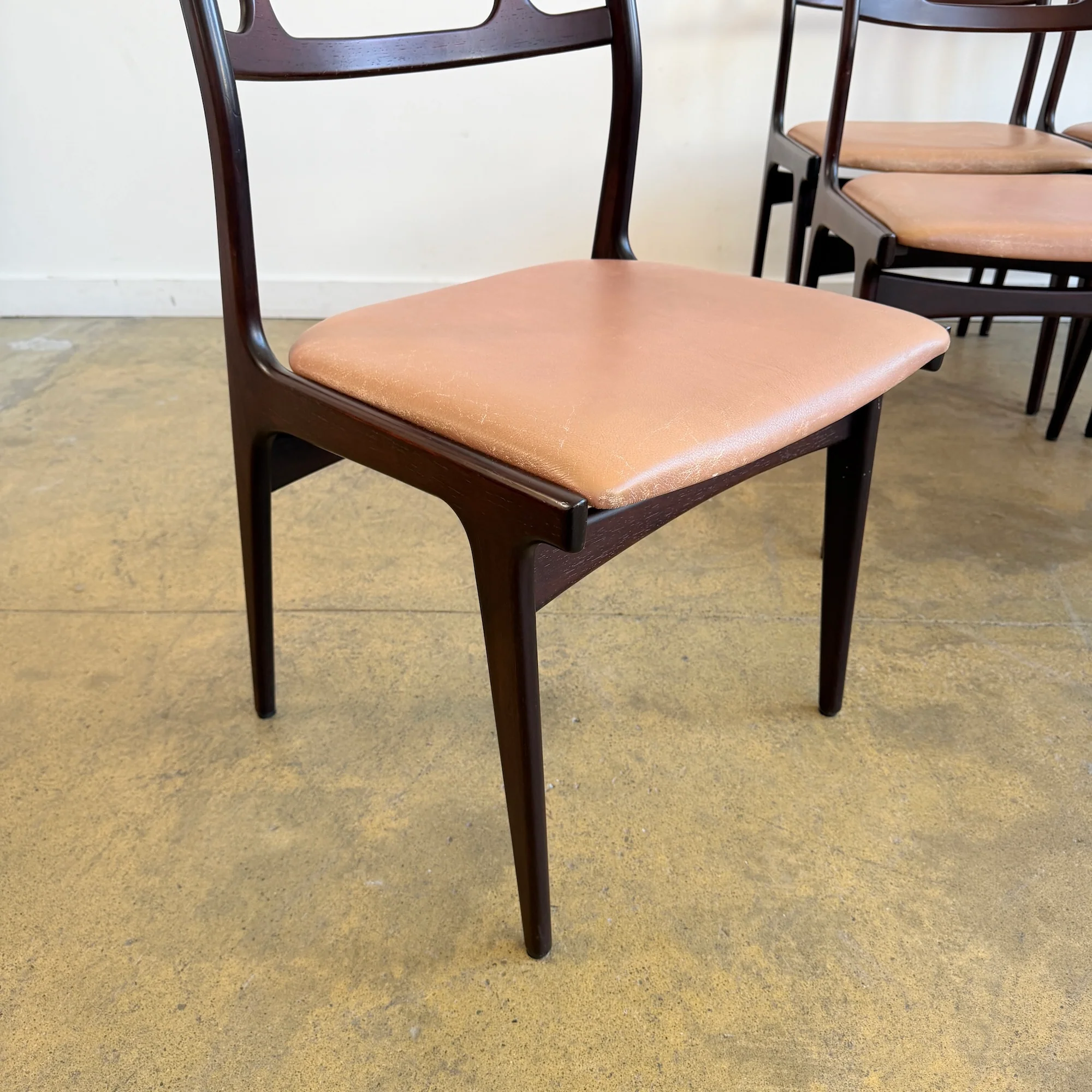 Danish Modern Johannes Andersen Model 138 Rosewood Chairs by Uldum Møbelfabrik (Free Upholstery) - Image 7