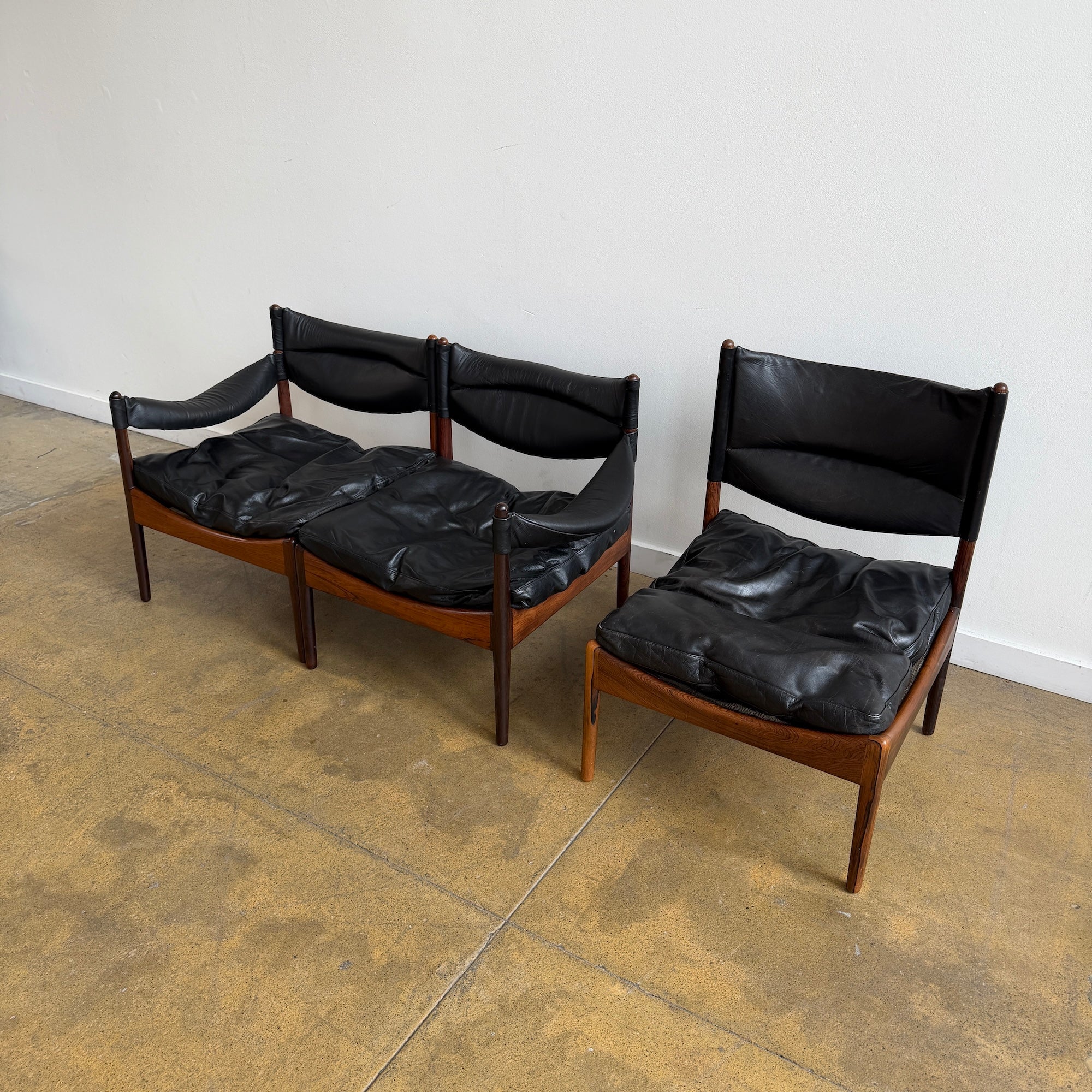Danish Modern Kristian Solmer Vedel “Modus” Rosewood Settee - Image 6