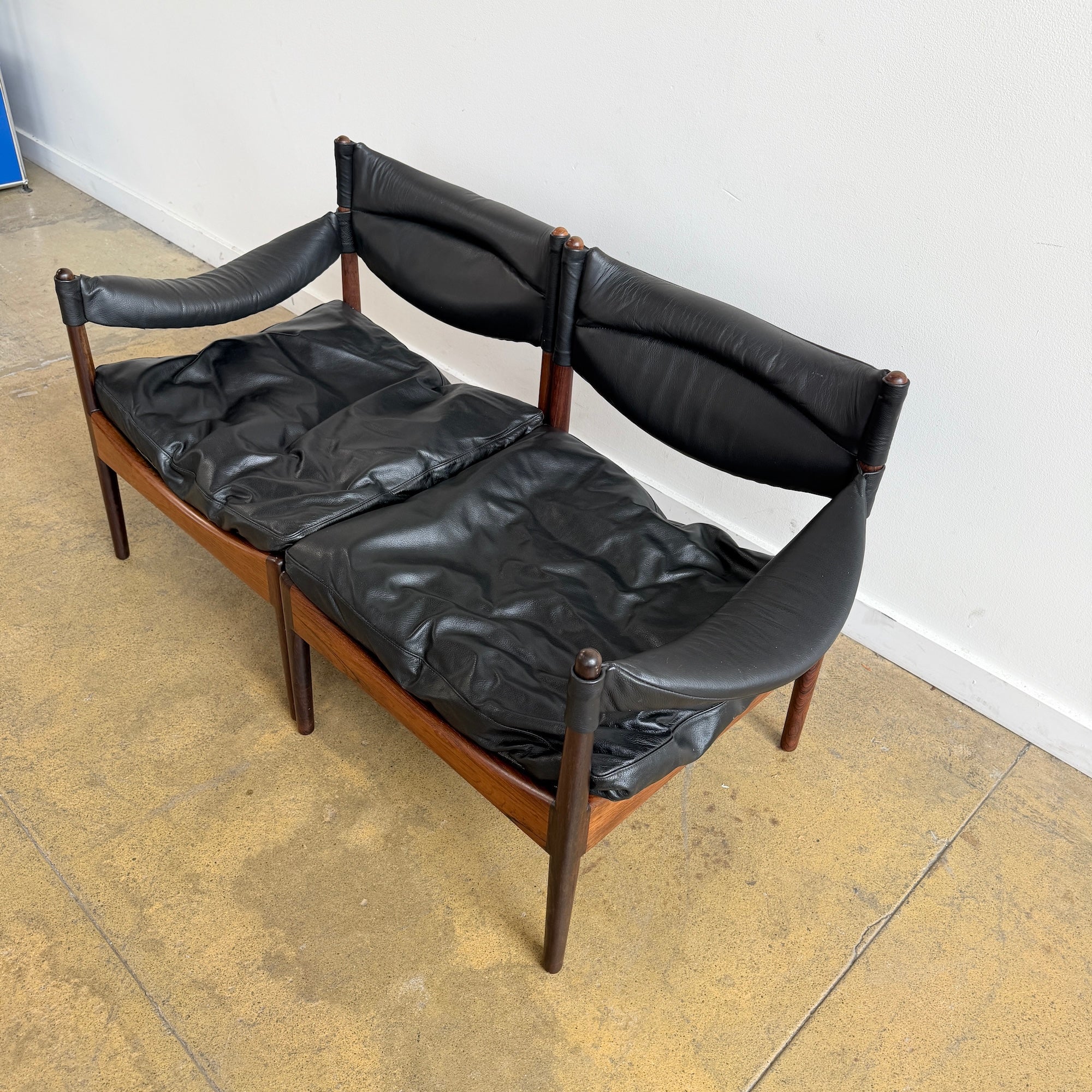 Danish Modern Kristian Solmer Vedel “Modus” Rosewood Settee - Image 4