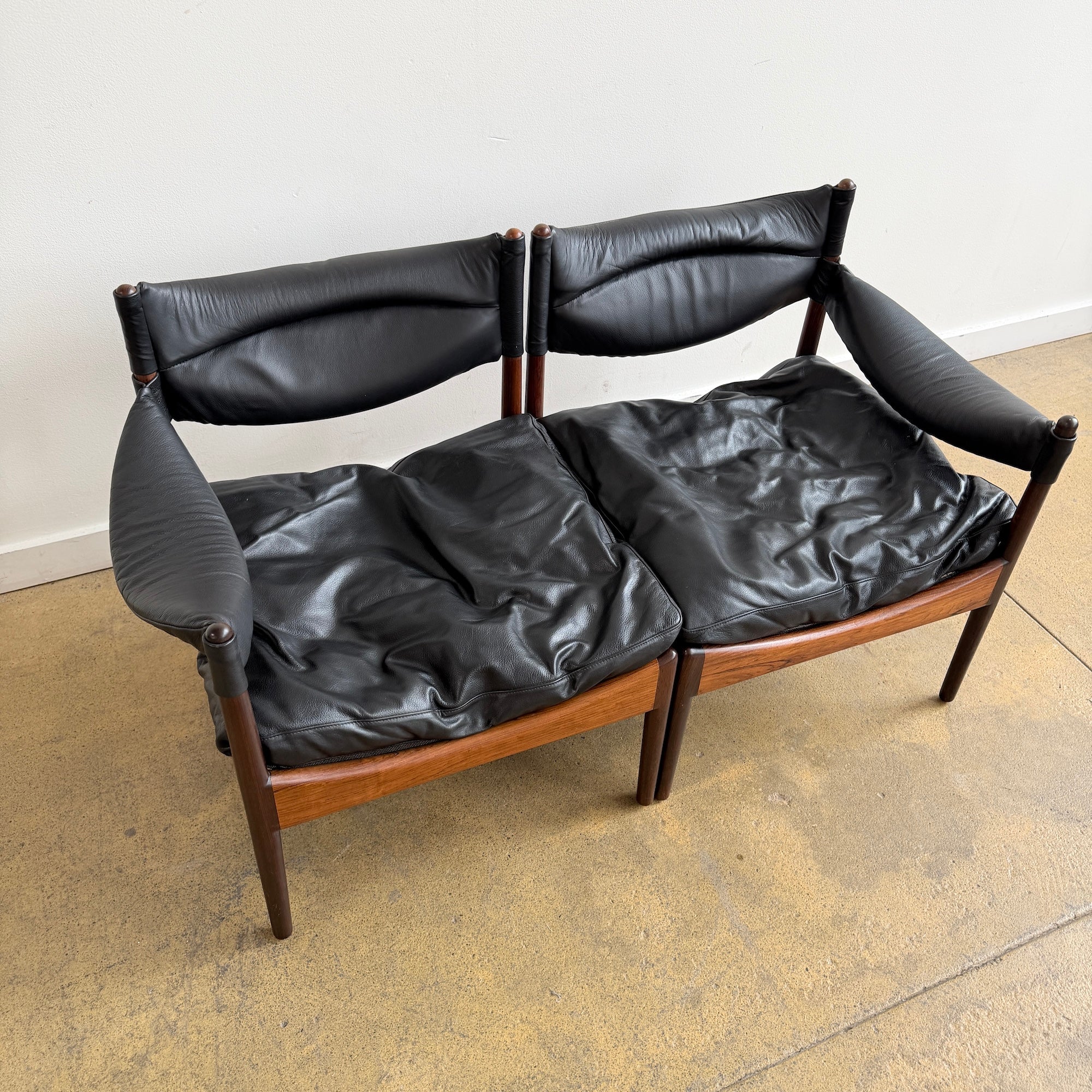 Danish Modern Kristian Solmer Vedel “Modus” Rosewood Settee - Image 8