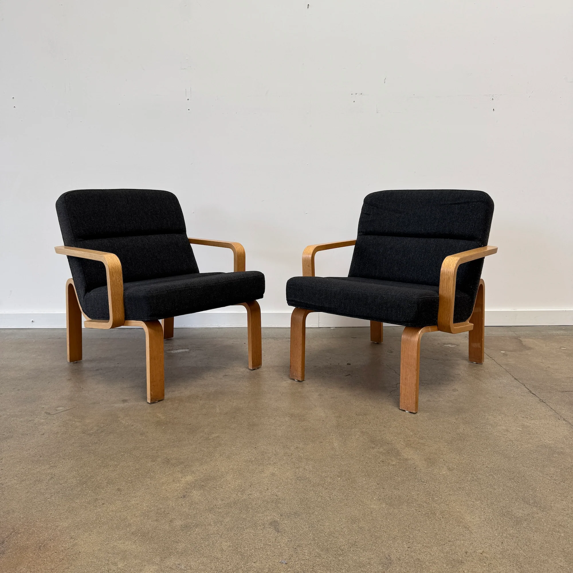 Danish Modern Magnus Olesen Plywood Lounge Chairs by Rud Thygesen - Image 2