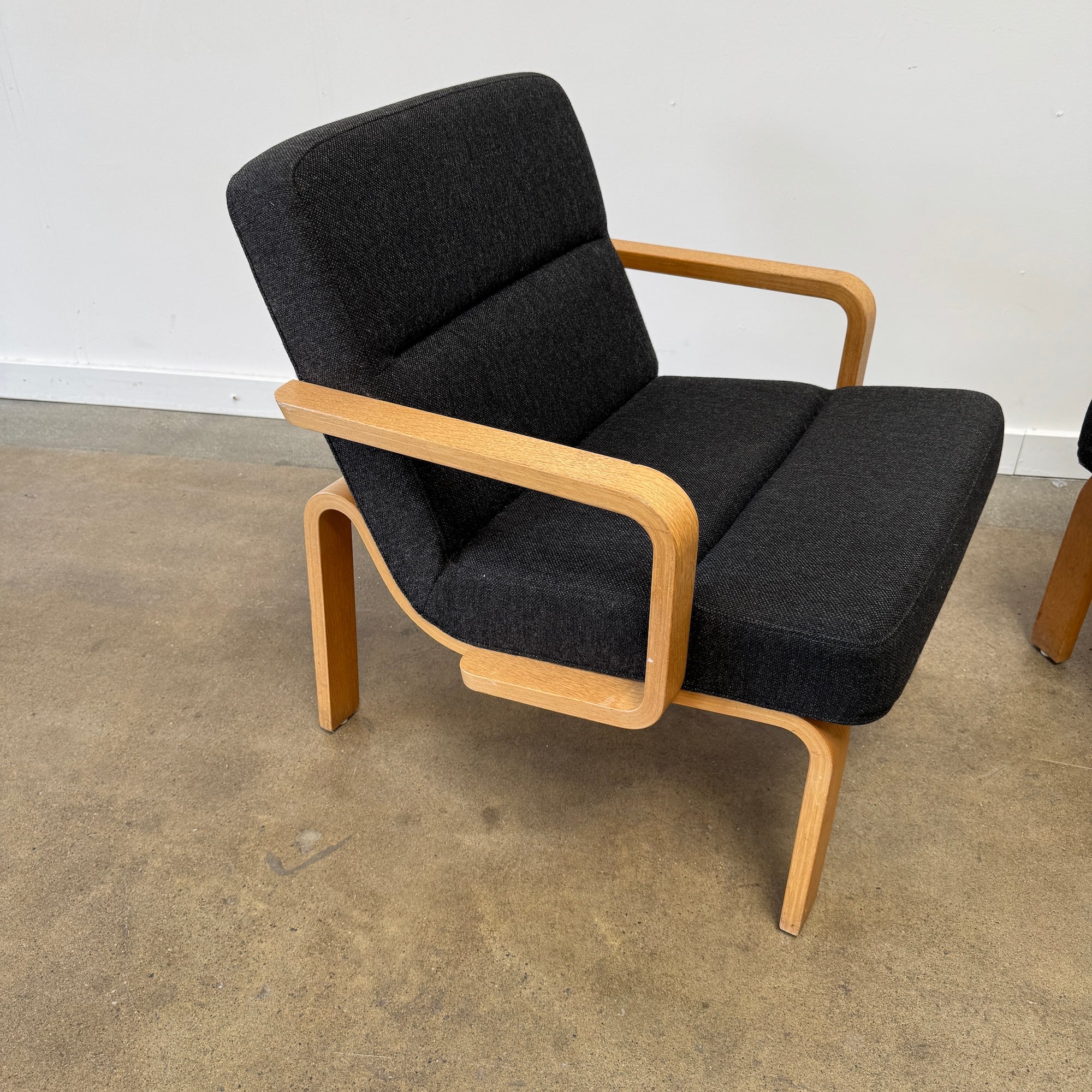 Danish Modern Magnus Olesen Plywood Lounge Chairs by Rud Thygesen - Image 4