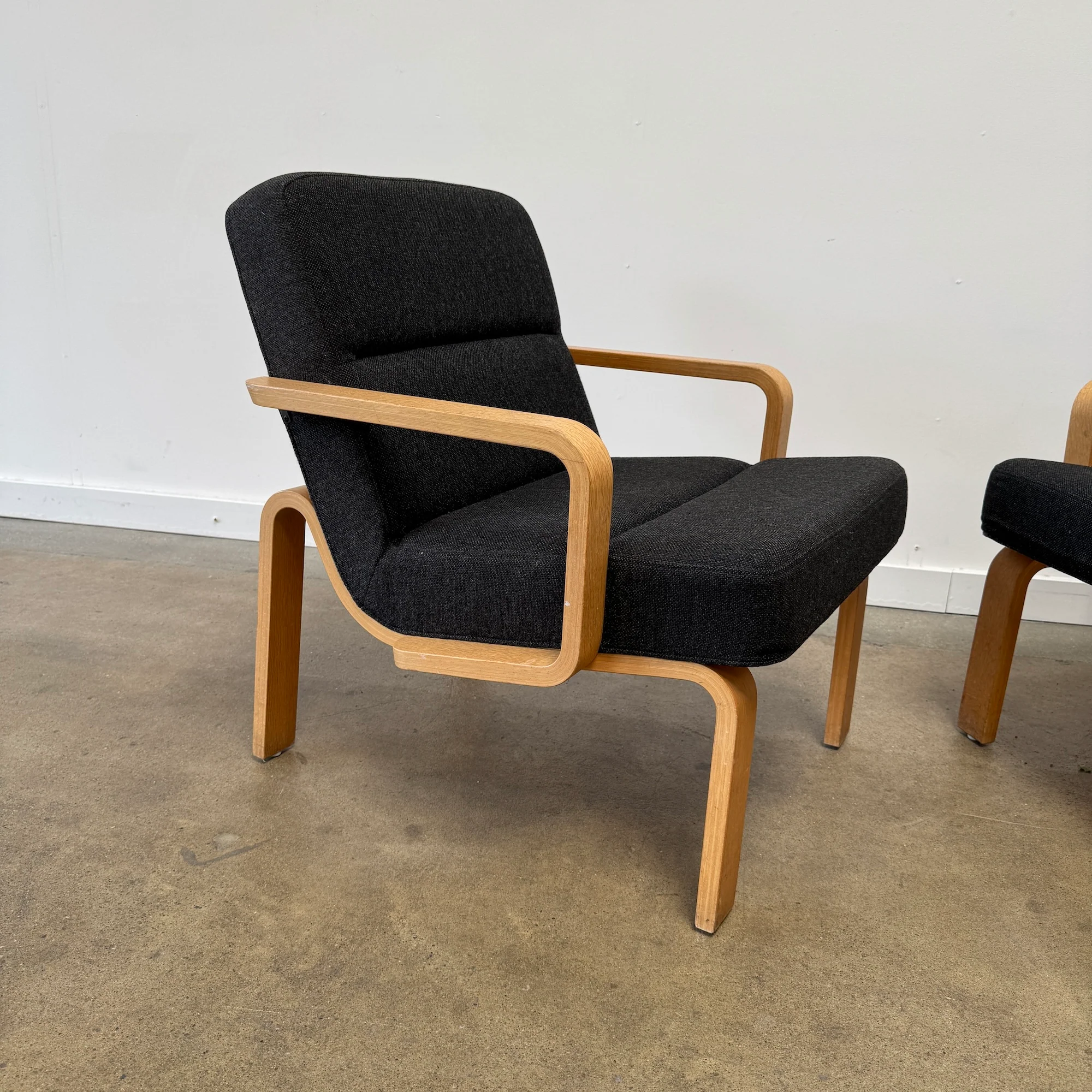 Danish Modern Magnus Olesen Plywood Lounge Chairs by Rud Thygesen - Image 5