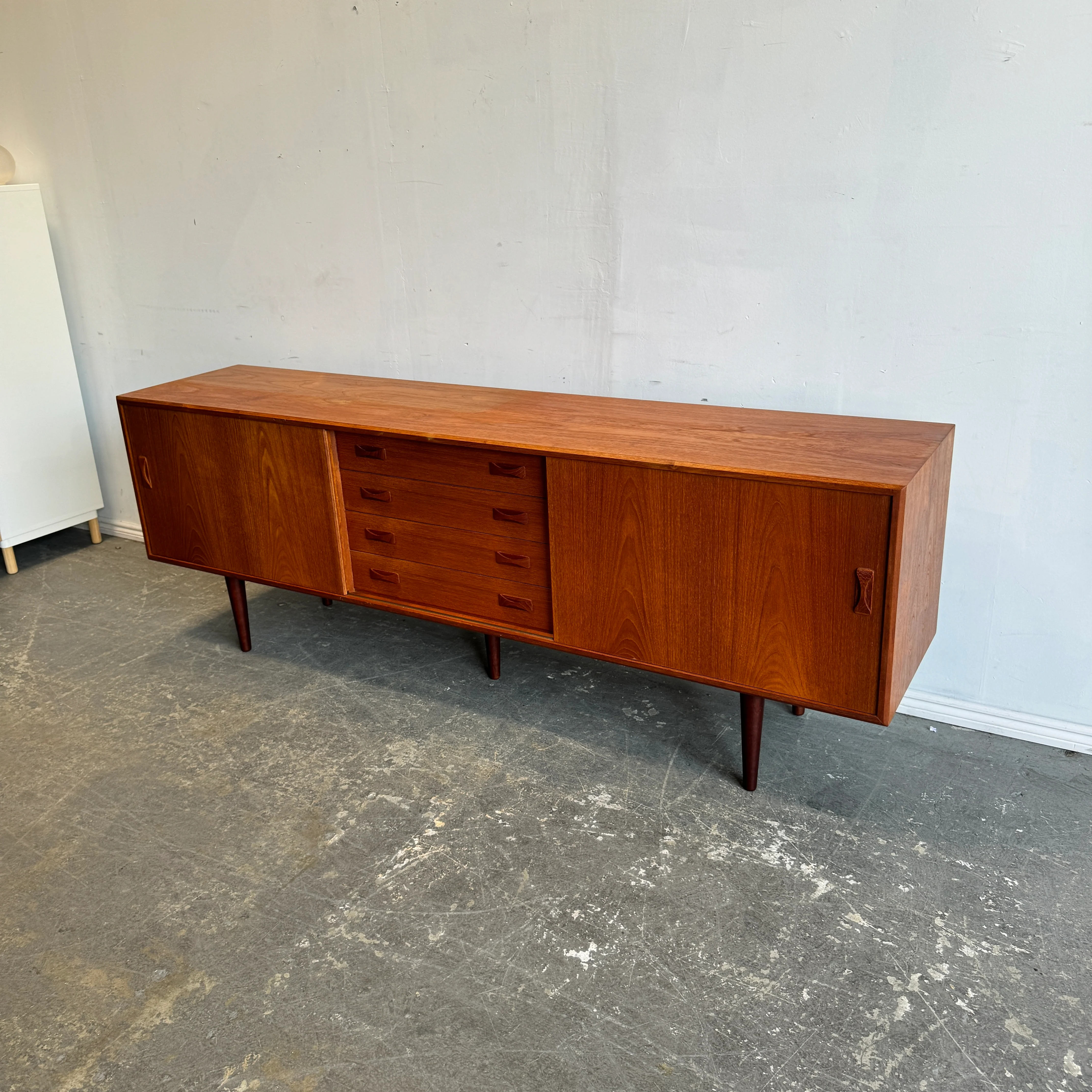 Danish Modern Mid Century Modern Teak Credenza by Clausen and Son - Image 2