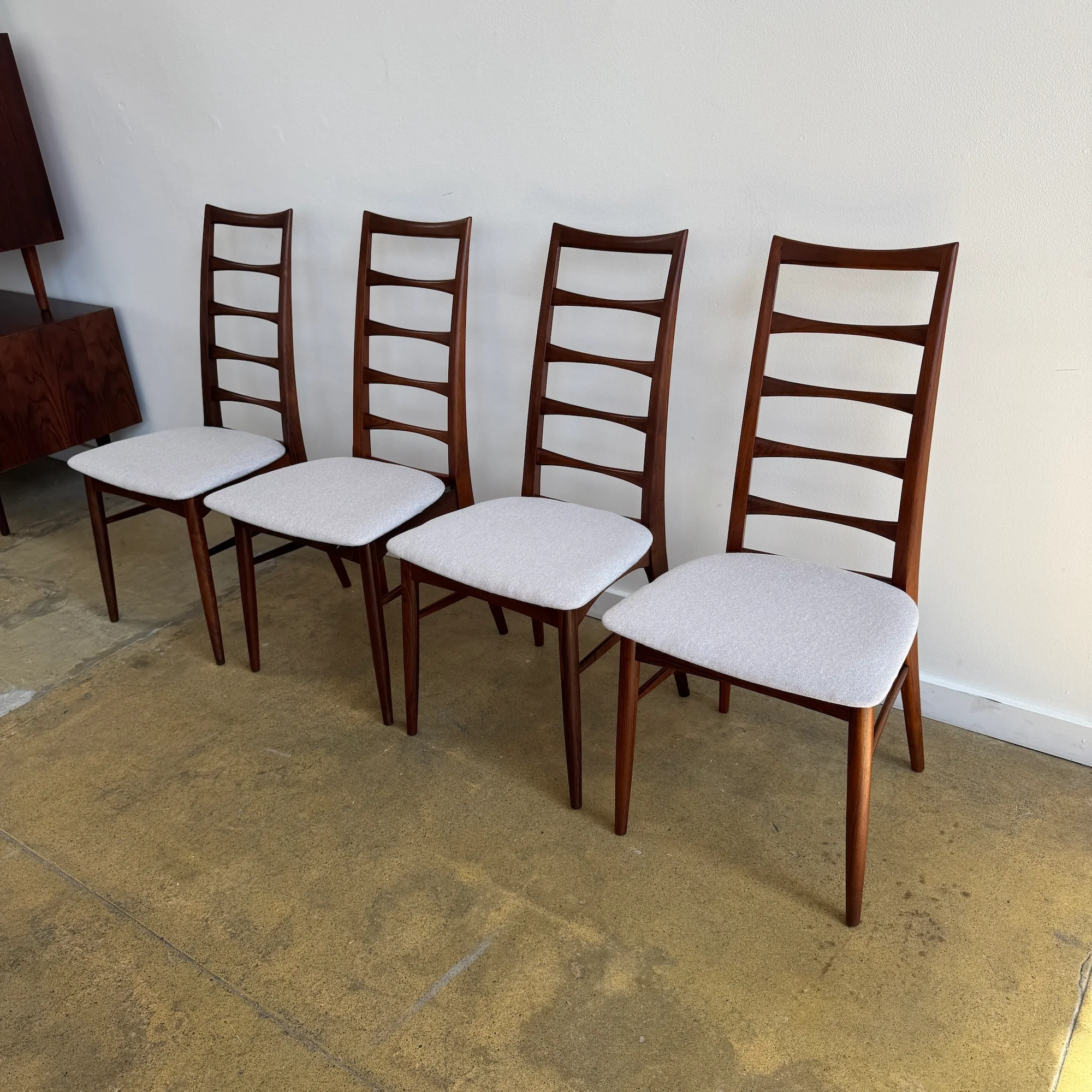 Danish Modern Niels Koefoed ‘Lis’ Rosewood Dining Chairs - Image 2