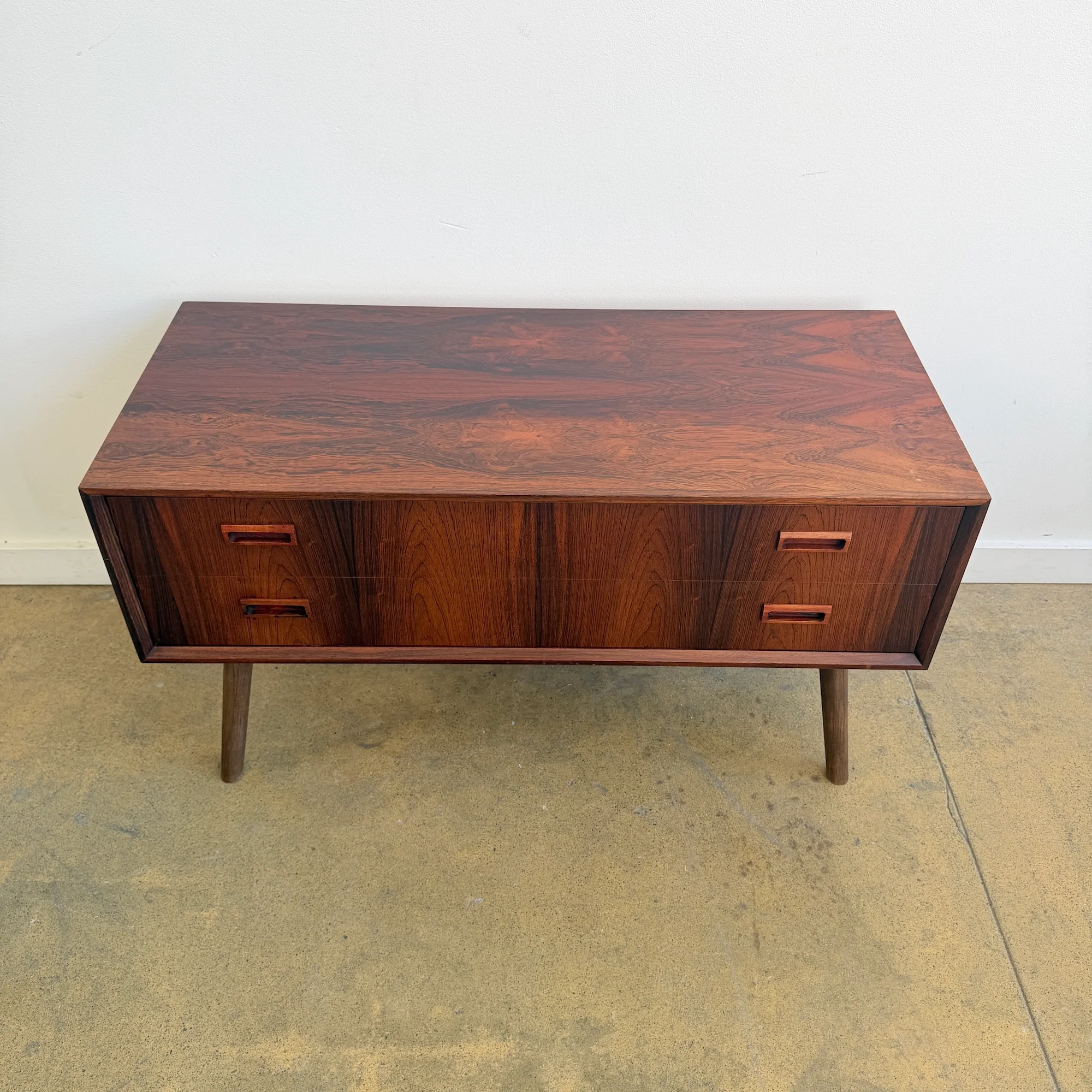 Danish Modern Rosewood Compact Cabinet - Image 2