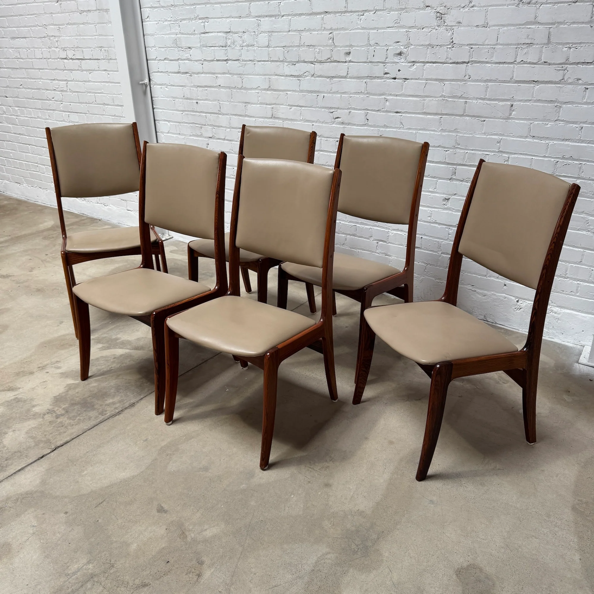Danish Modern Rosewood Set of Six Dining Chairs by Skovby Møbelfabrik, 1970s - Image 2