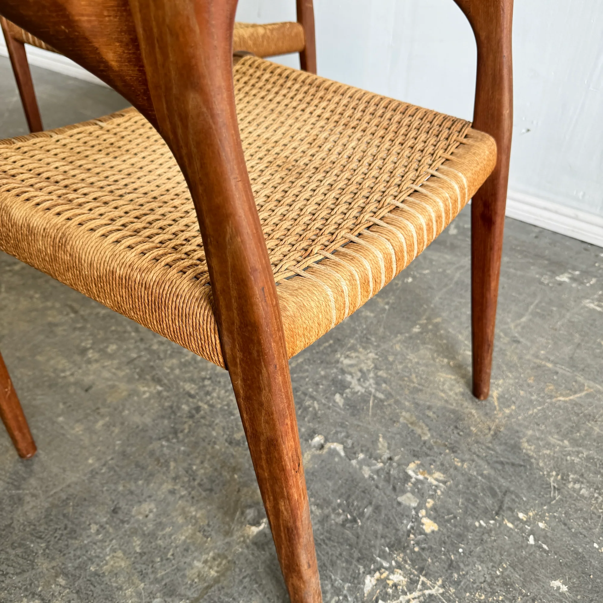 Danish Modern Set of 2 Moller Model 71 Armchairs - Image 10