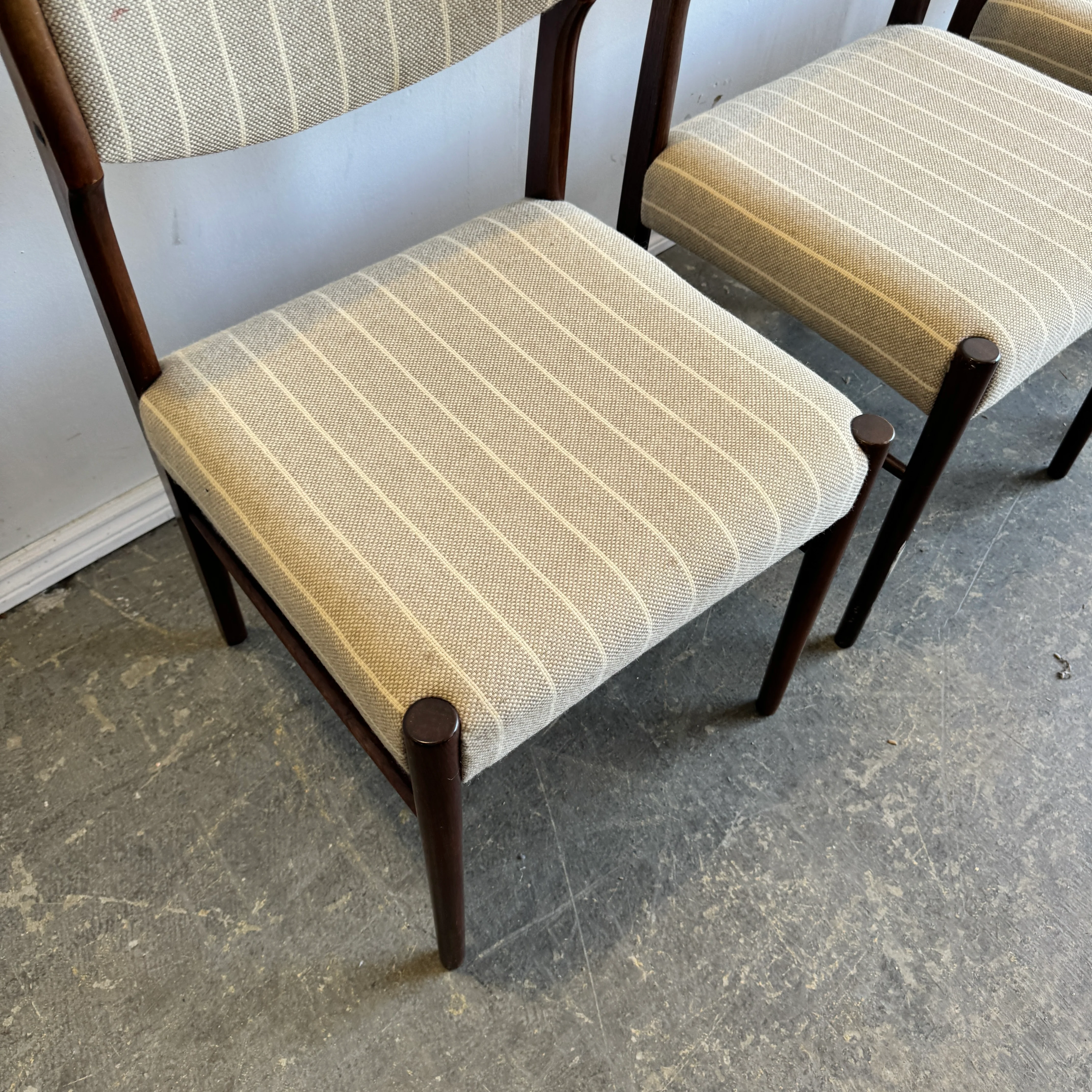 Danish Modern Set of 4 Rosewood dining chairs by SAX - Image 5