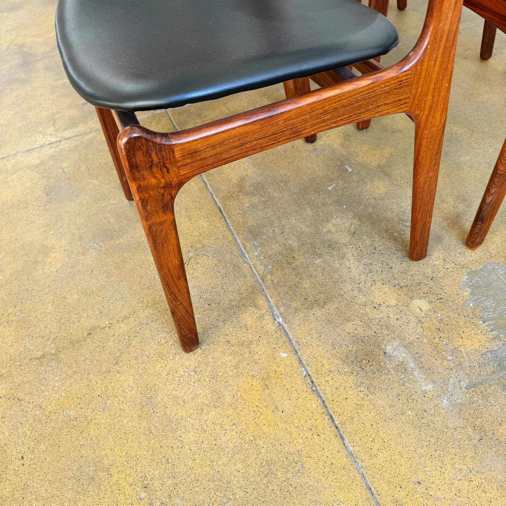 Danish Modern set of 8 Erik Buch Model 49 Rosewood Dining chairs - Image 7