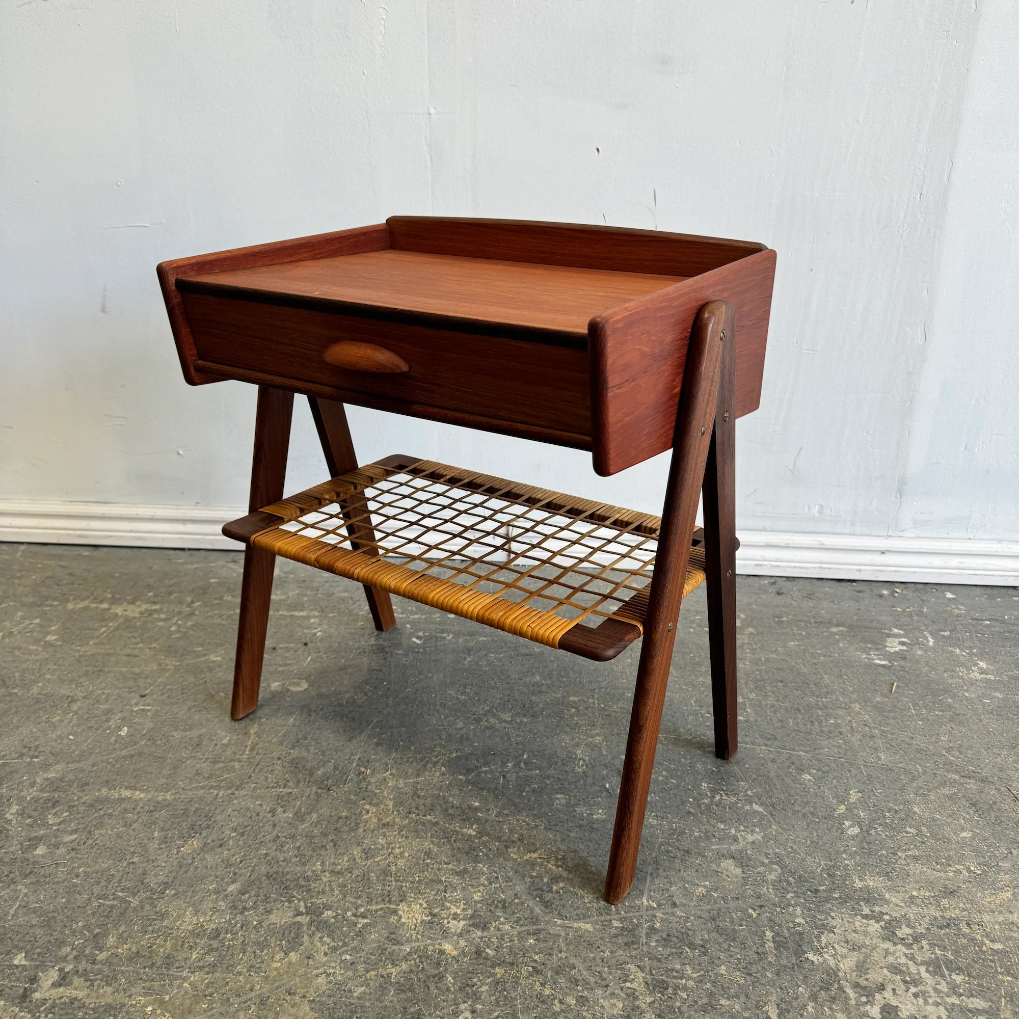 Danish Modern Single Teak Nightstand by Søren Rasmussen - Image 2