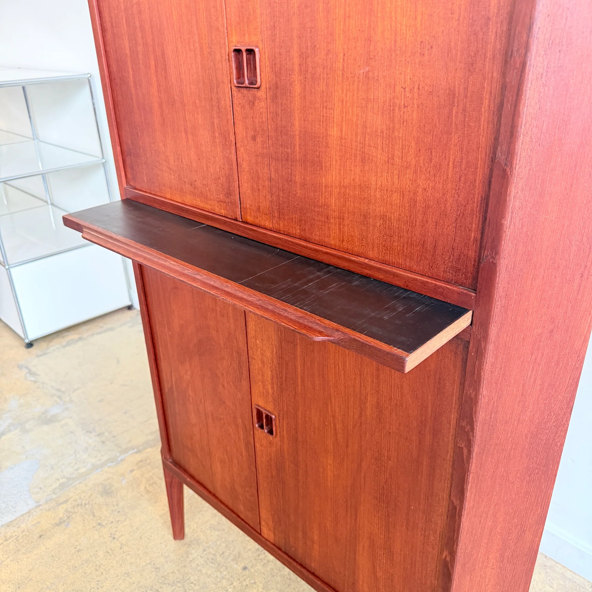 Danish Modern Skagen Corner Teak Bar cabinet - Image 6