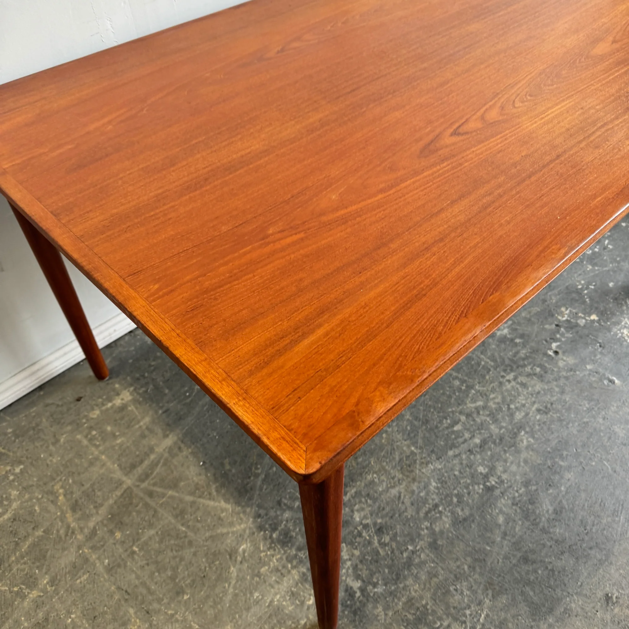 Danish Modern Teak Expandable Dining Table - Image 8