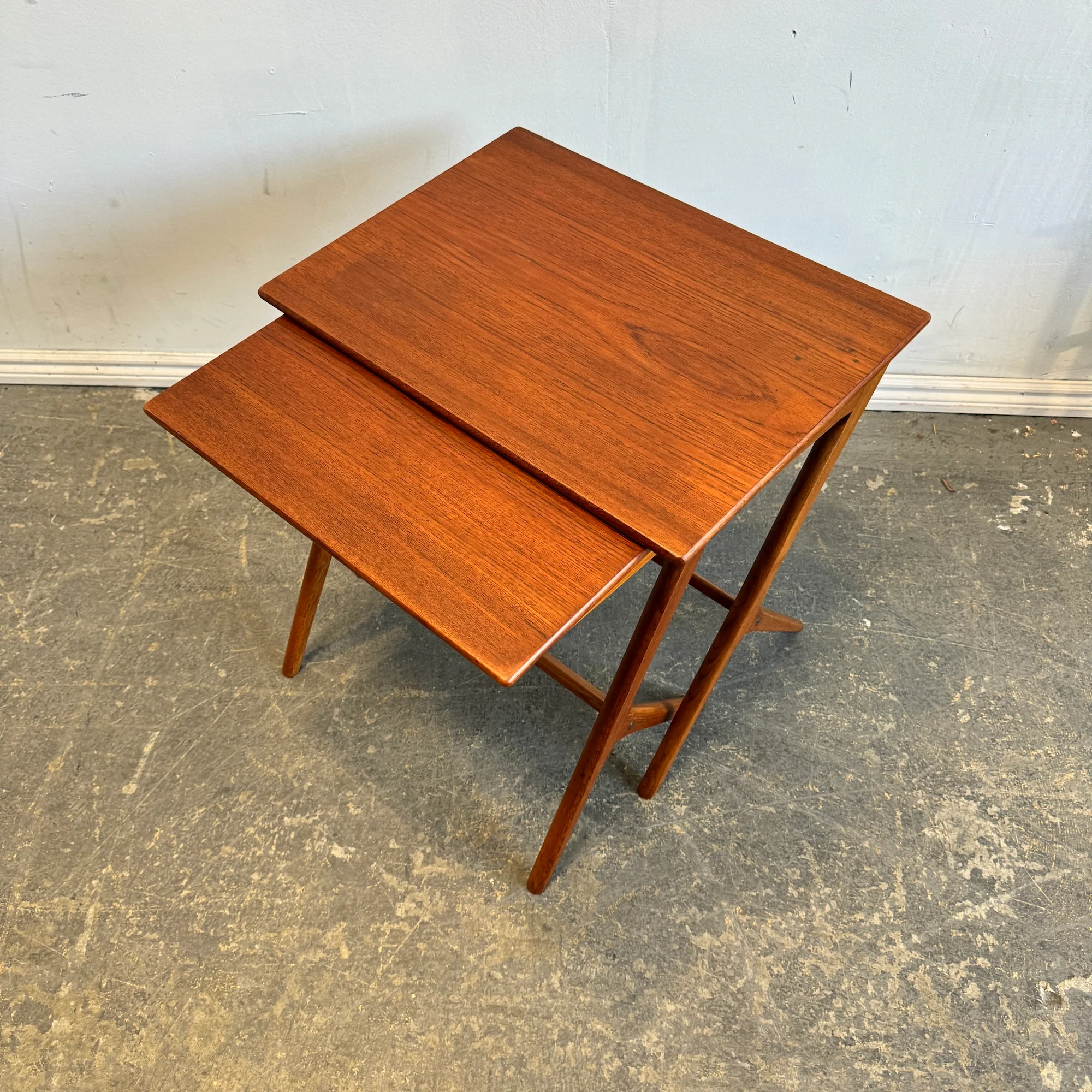 Danish Modern Teak Nesting Tables by Bengt Ruda - Image 4