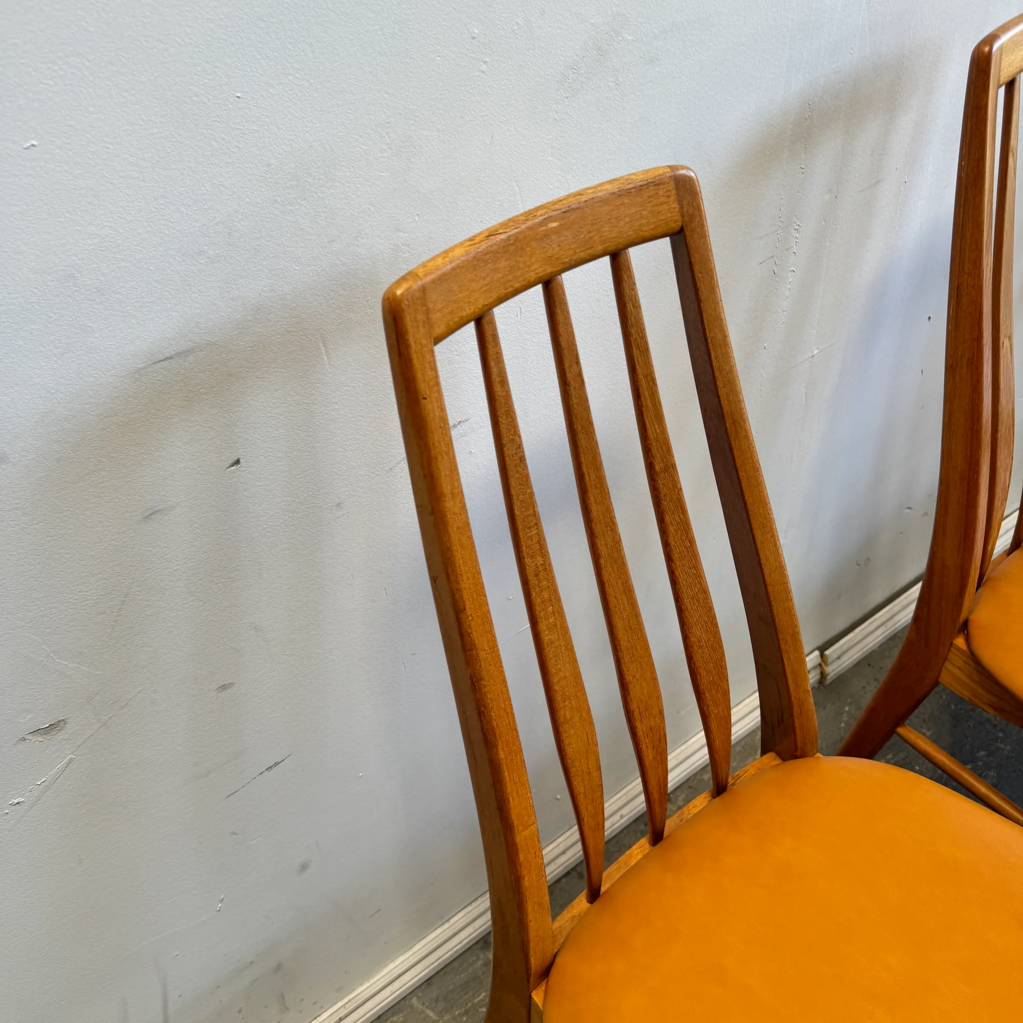 Danish Modern Teak Niels Koefoed 'Eva' Dining Chairs, 1960 - Image 7