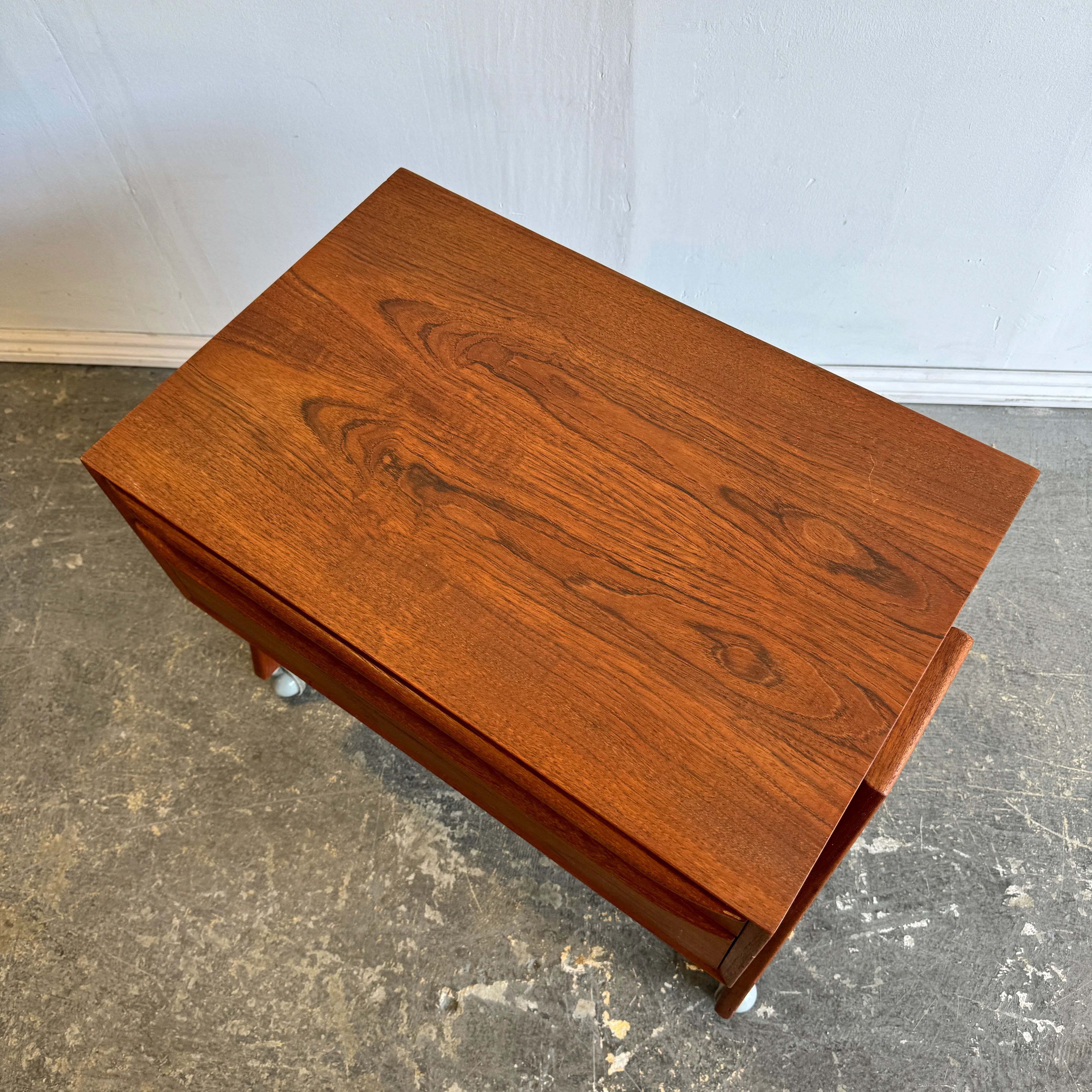 Danish Modern Teak Sewing Table, 1960s - Image 5