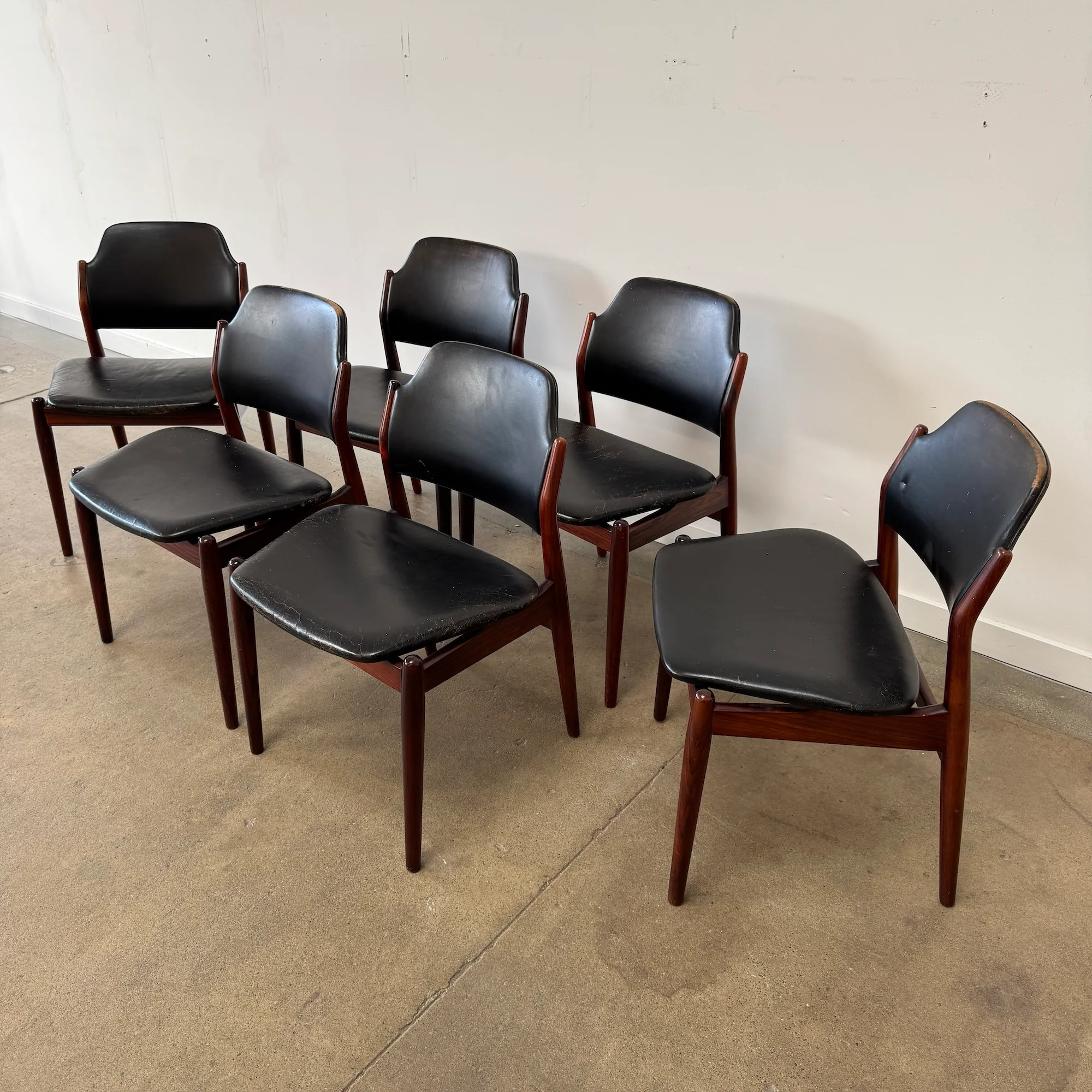 Danish ModernArne Vodder Model 462 Rosewood Dining Chairs for Sibast Møbler - Image 3