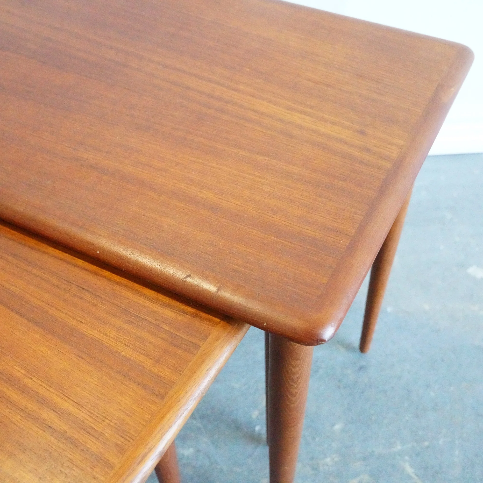 Danish Set of 3 teak nest tables by Svend Madsen - Image 2