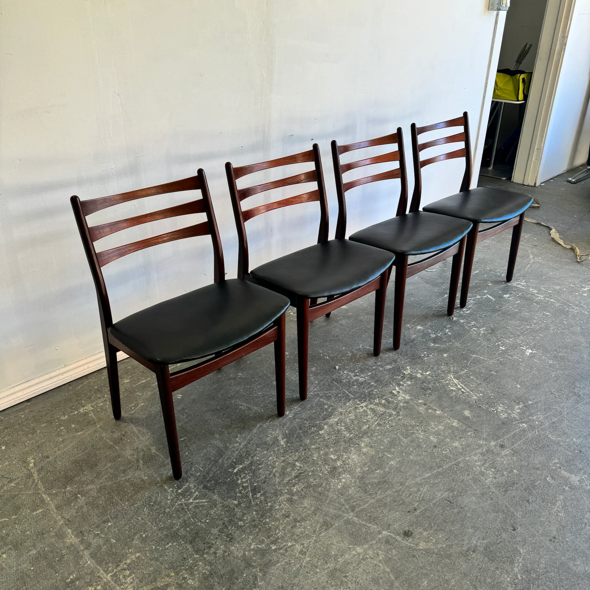 Danish Set of 4 Mid Century Dining Chairs by Skovby, 1950s - Image 2
