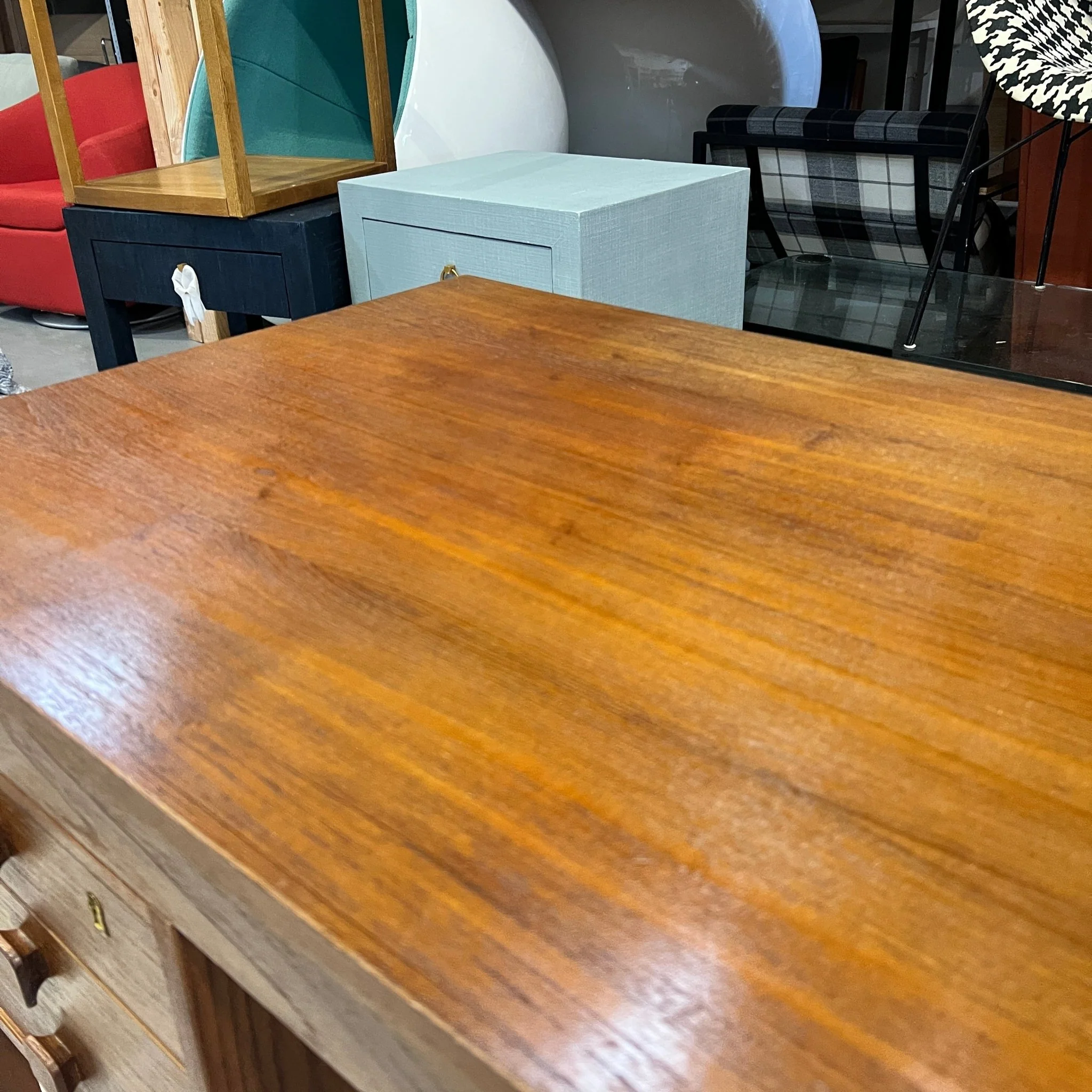 Danish teak Midcentury modern desk by Domino Mobler. - Image 3