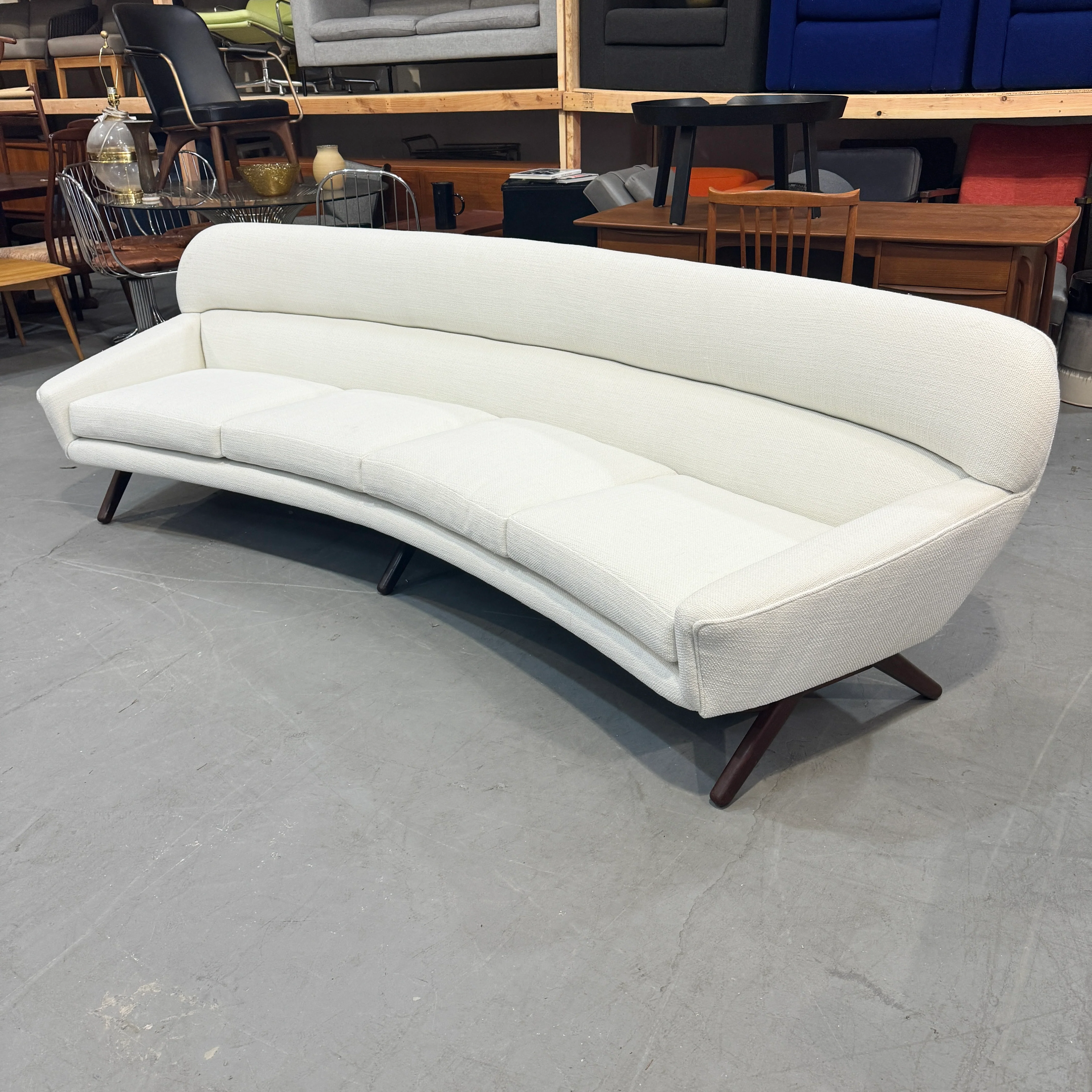 Danish Vintage Illum Wikkelso-Mikael Laursen 4 seater sofa - Image 2